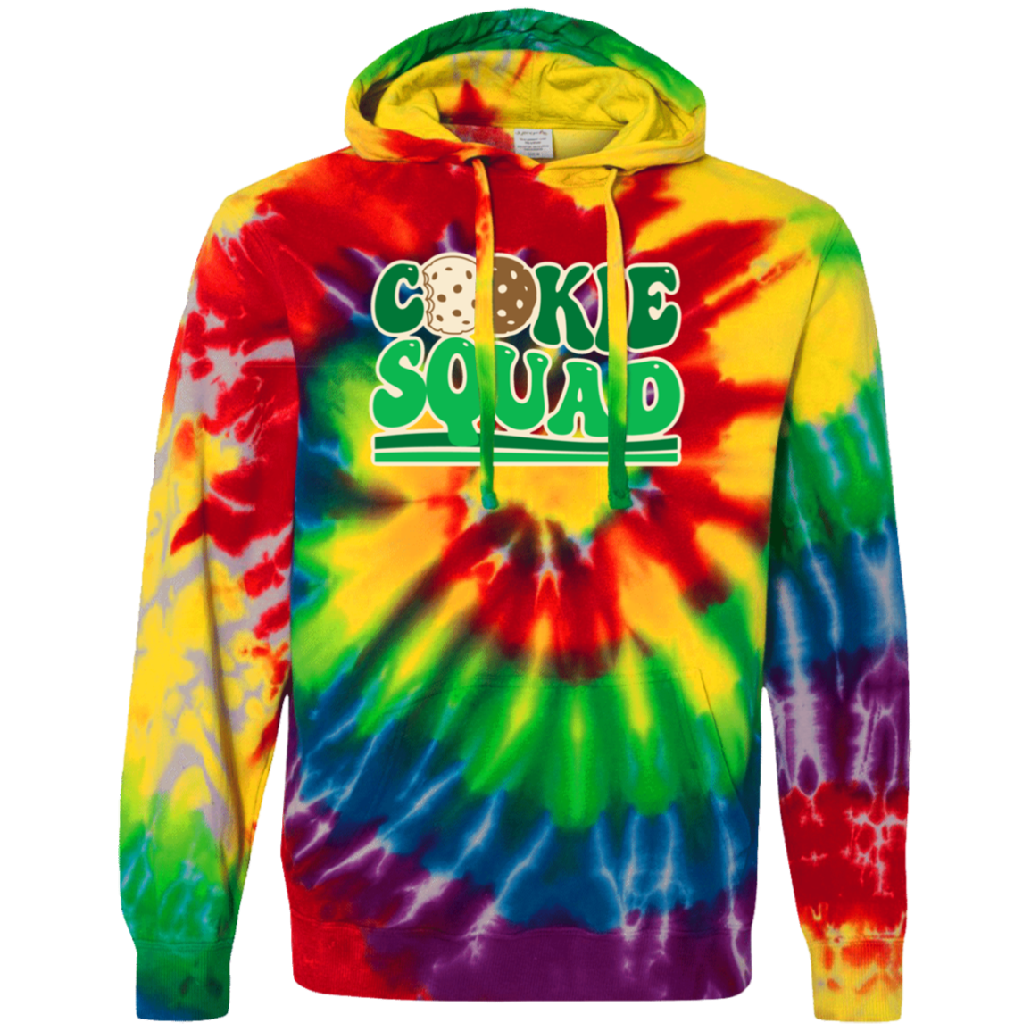 Cookie Squad Adult Unisex Tie-Dyed Pullover Hoodie