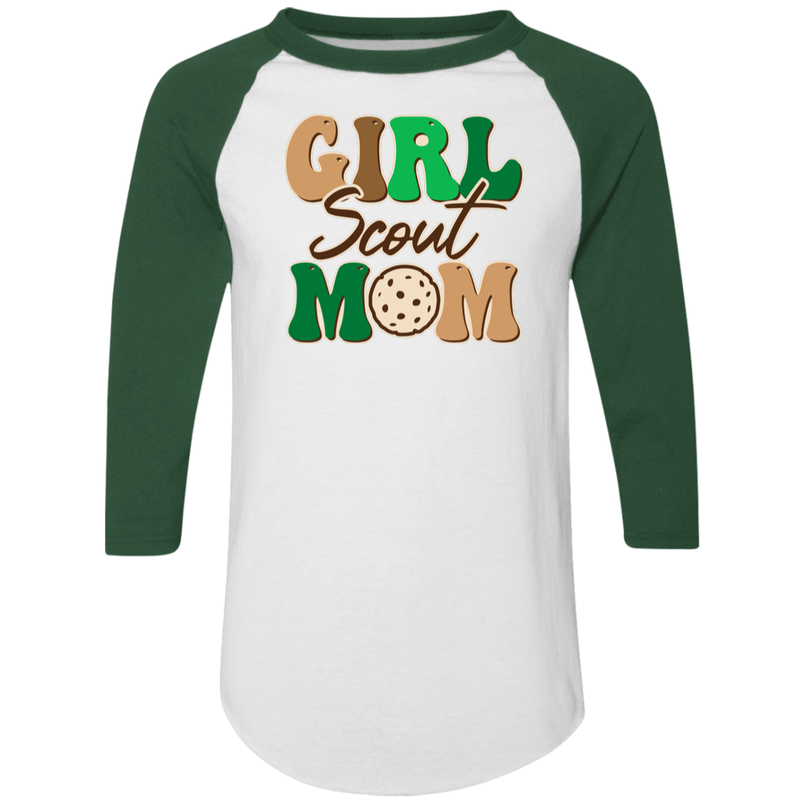 Girl Scout Mom Adult Colorblock Raglan Jersey