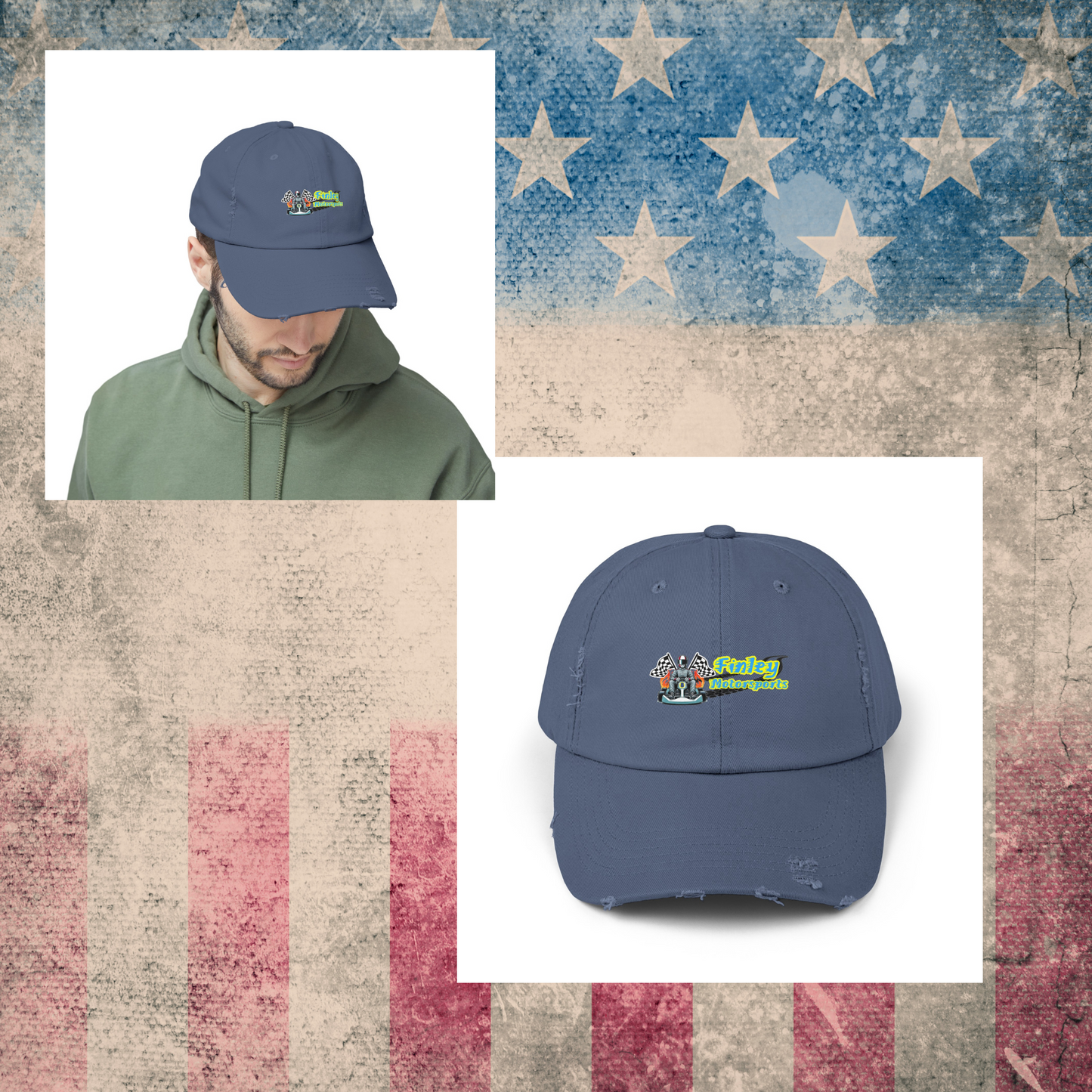 Finley Motorsports Distressed Cap