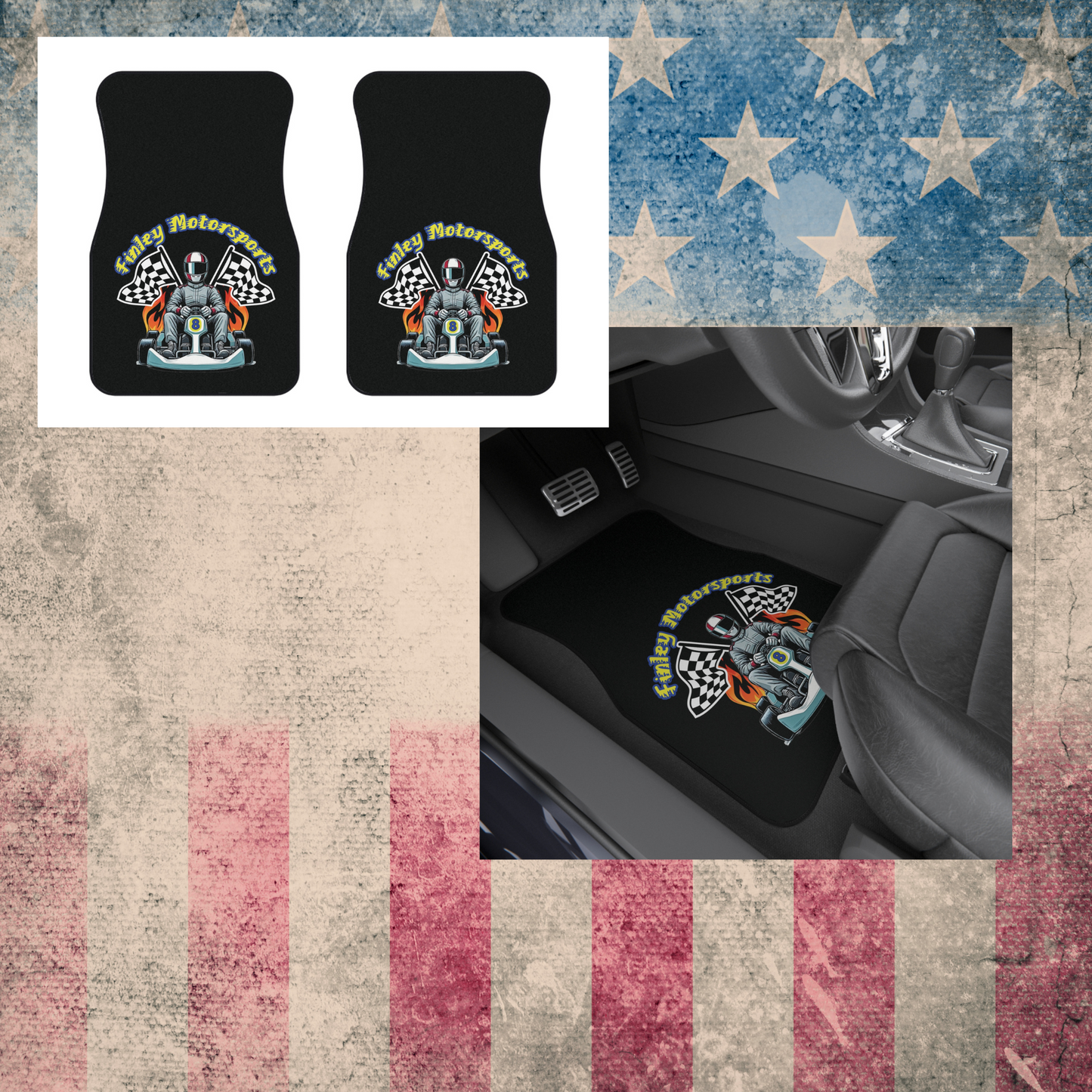 Finley Motorsports Car Mats (2x Front)