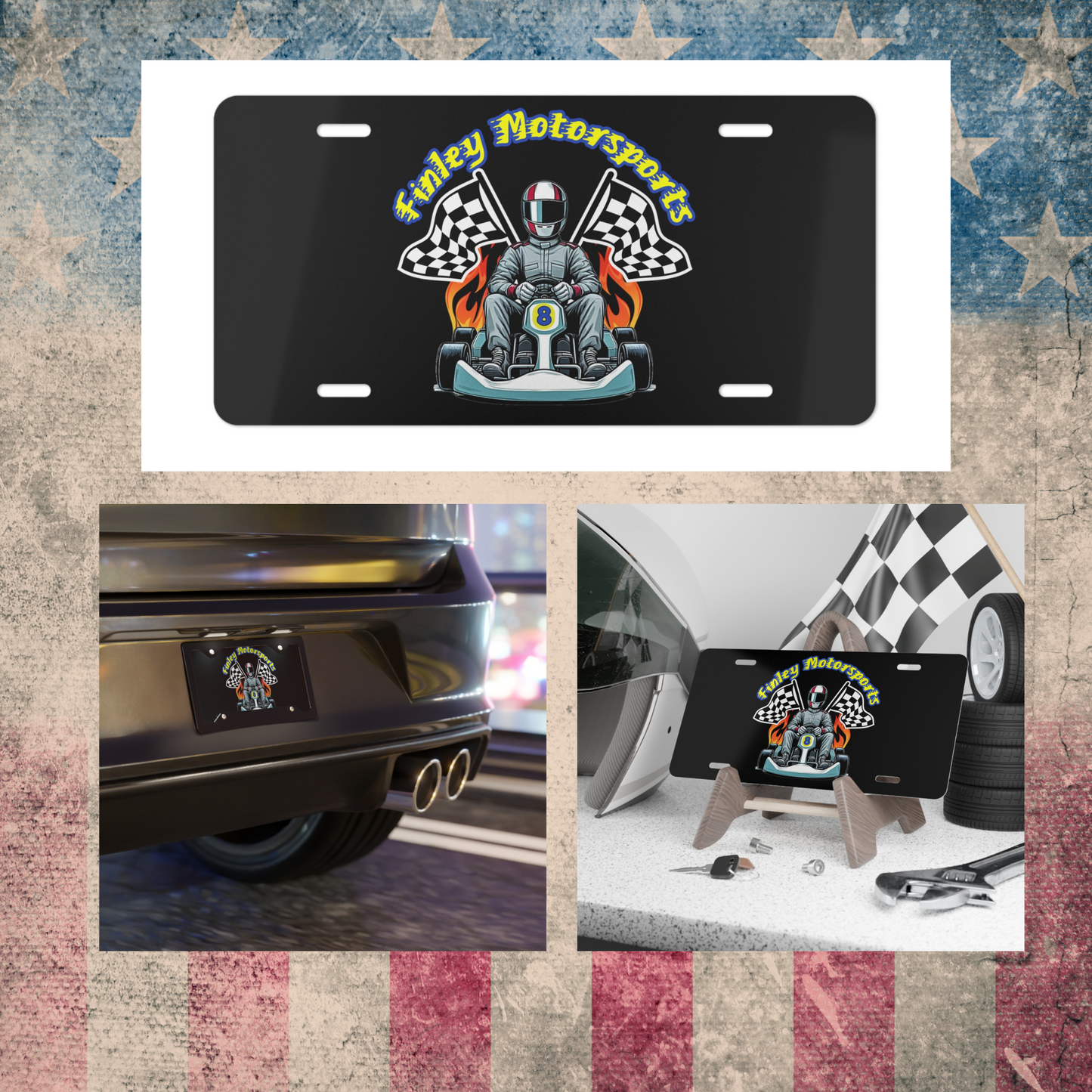Finley Motorsports Vanity Plate