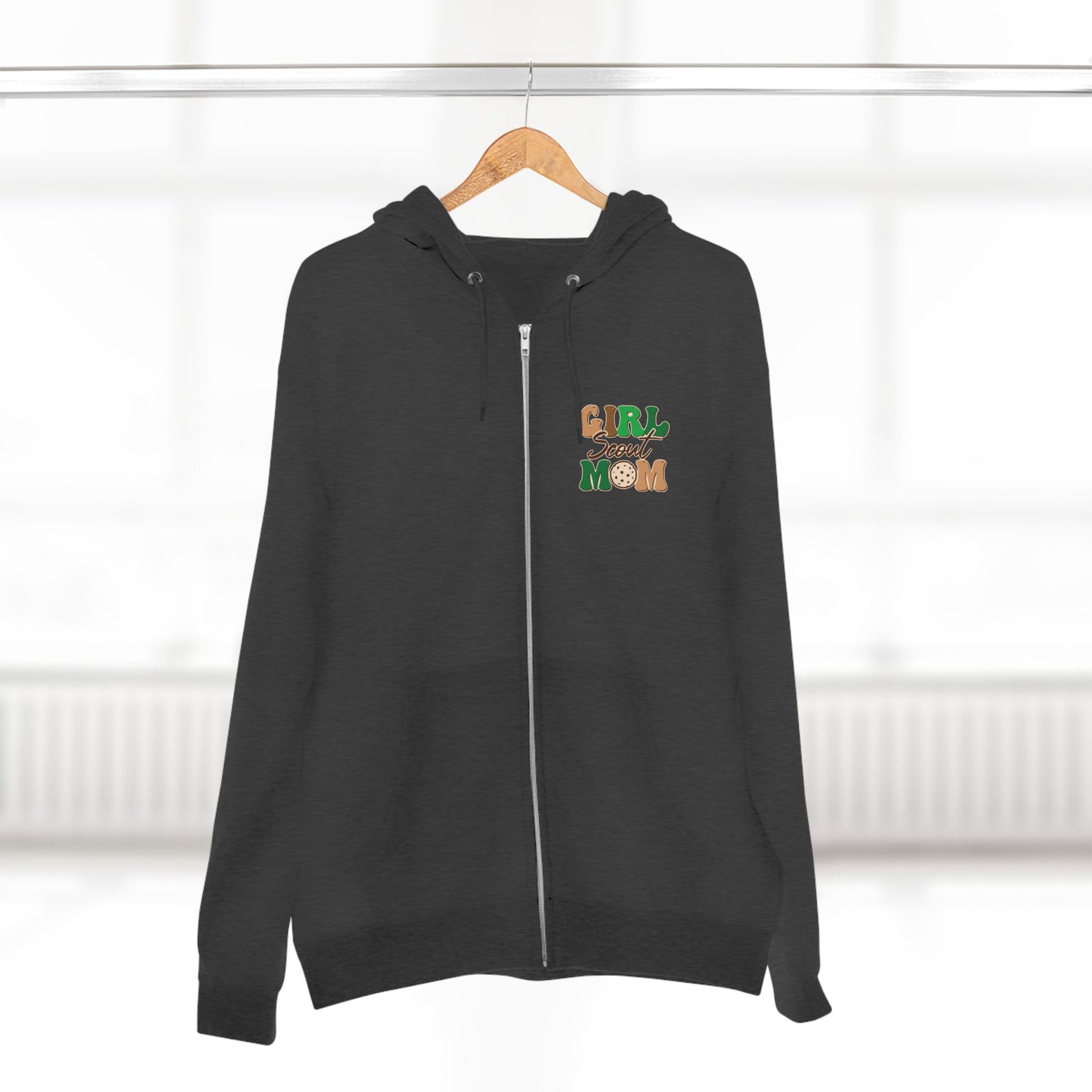 FRONT & BACK DESIGN ! Girl Scout Mom - Cookie Dealer Security - Adult Unisex Zip Hoodie