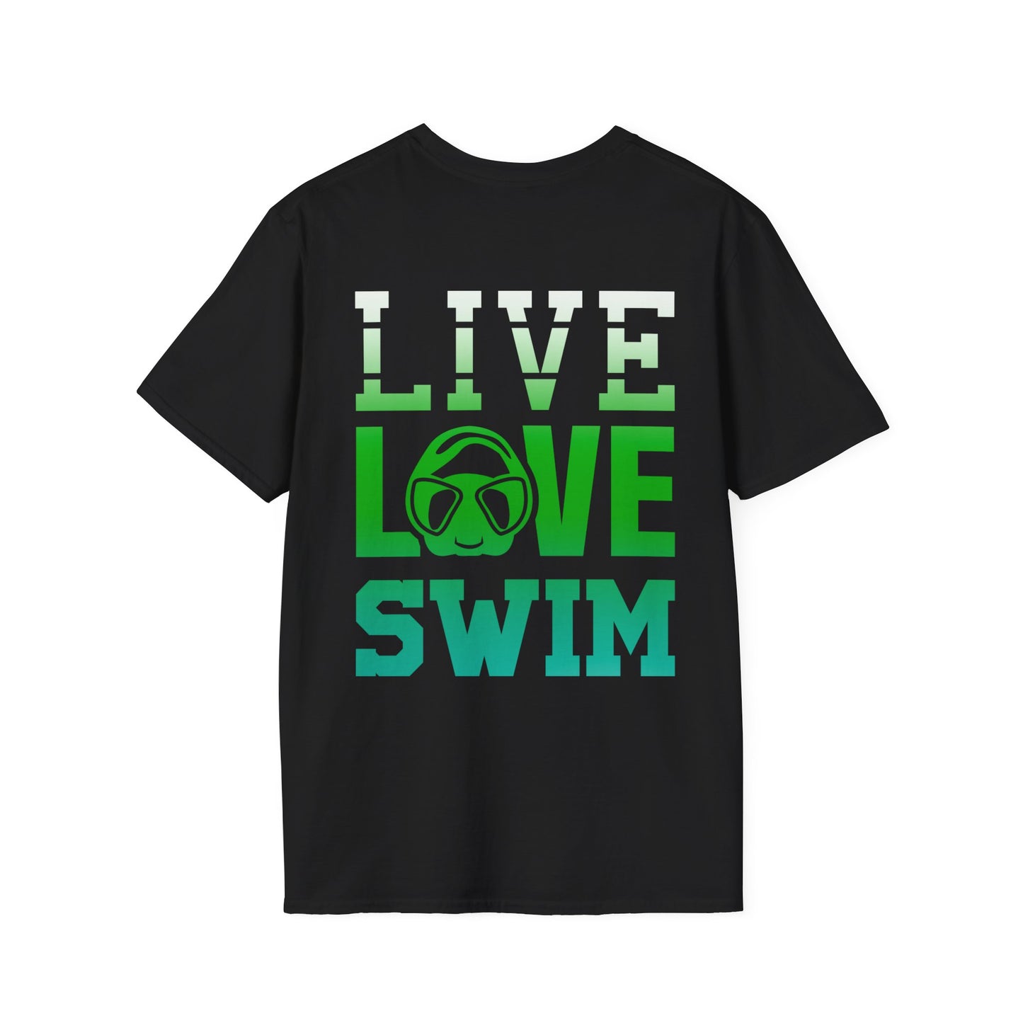 ADULT T-SHIRT - LIVE, LOVE, SWIM