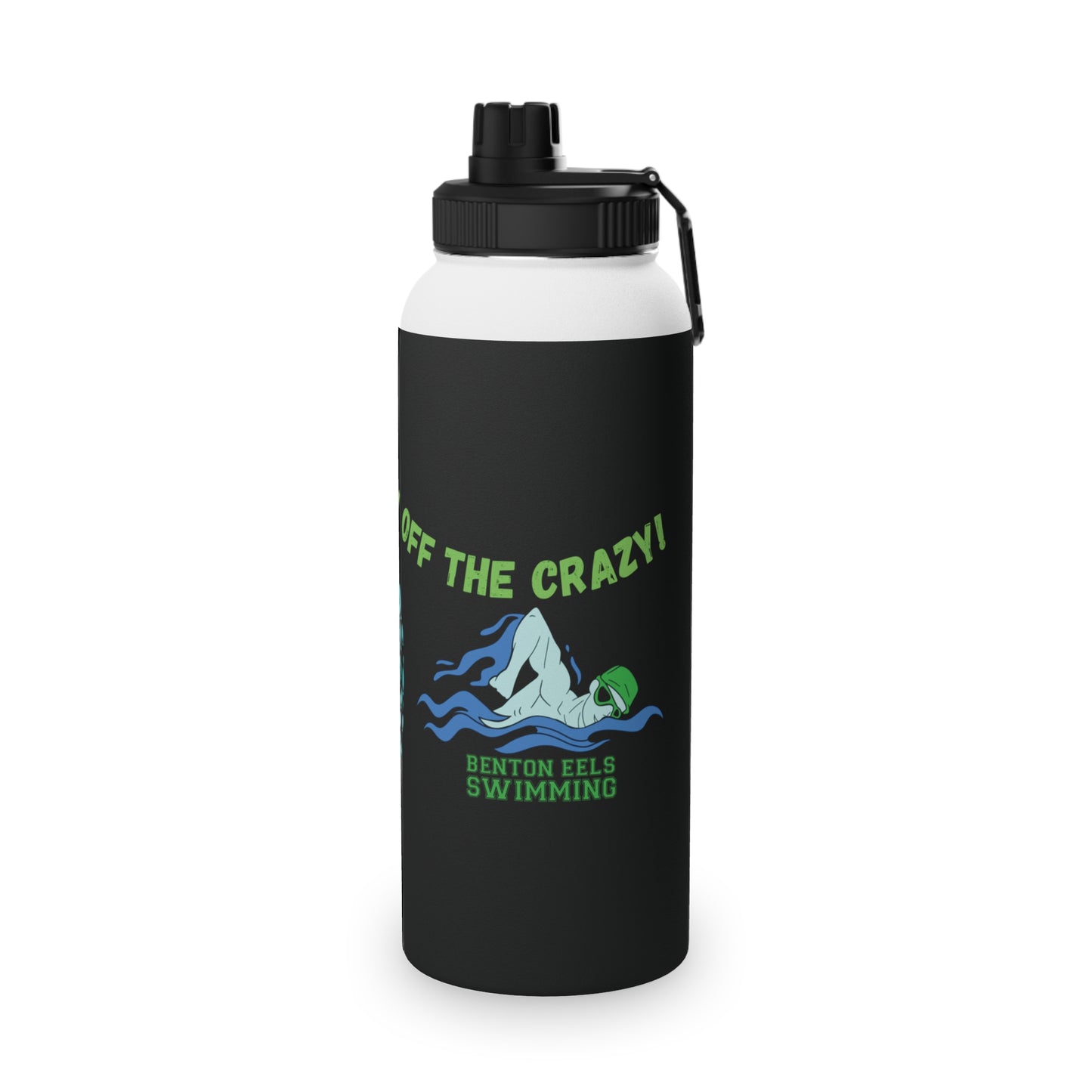 Benton Eels Stainless Steel Water Bottle, Sports Lid - CRAZY