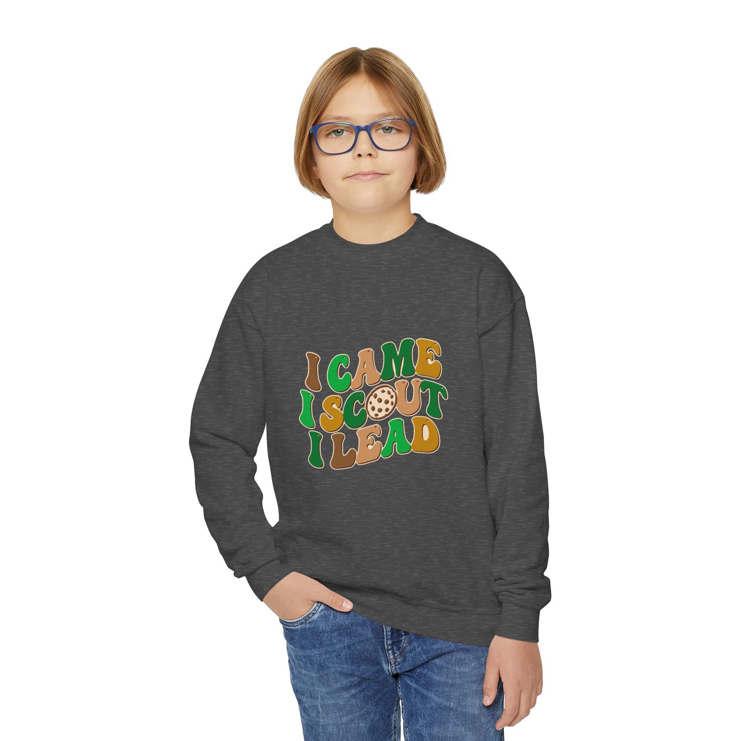 I Came, I Scout, I Lead - Youth Crewneck Sweatshirt