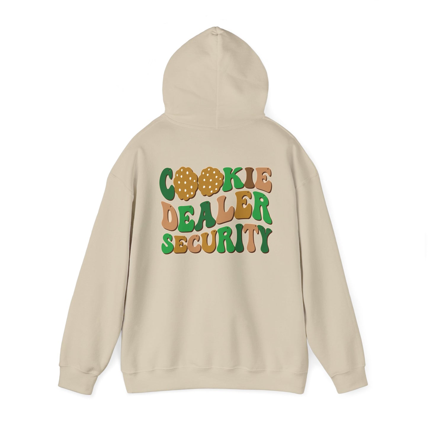 FRONT & BACK DESIGNS ! Girl Scout Mom - Cookie Dealer Security -  Hooded Sweatshirt