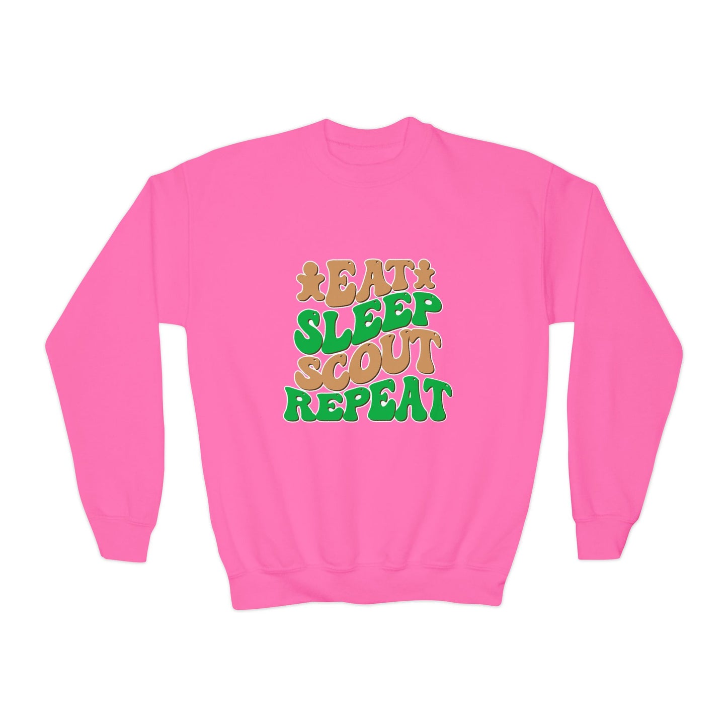 Eat, Sleep, Scout, Repeat - Youth Crewneck Sweatshirt