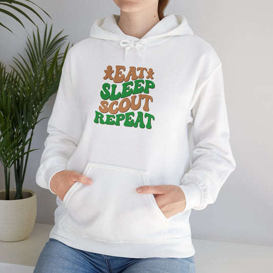 Eat, Sleep, Scout, Repeat - Adult Hooded Sweatshirt