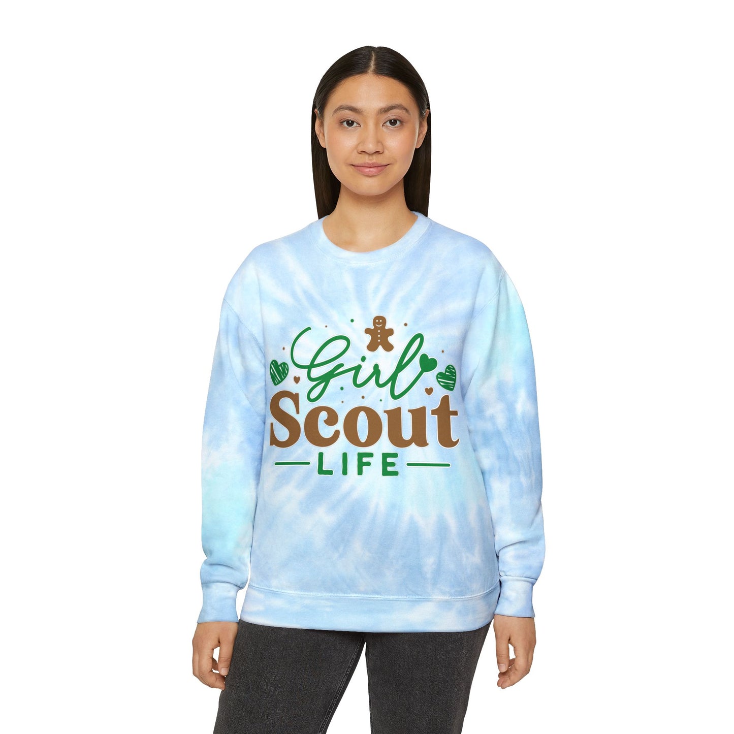 Girl Scout Life - Adult Unisex Tie-Dye Sweatshirt