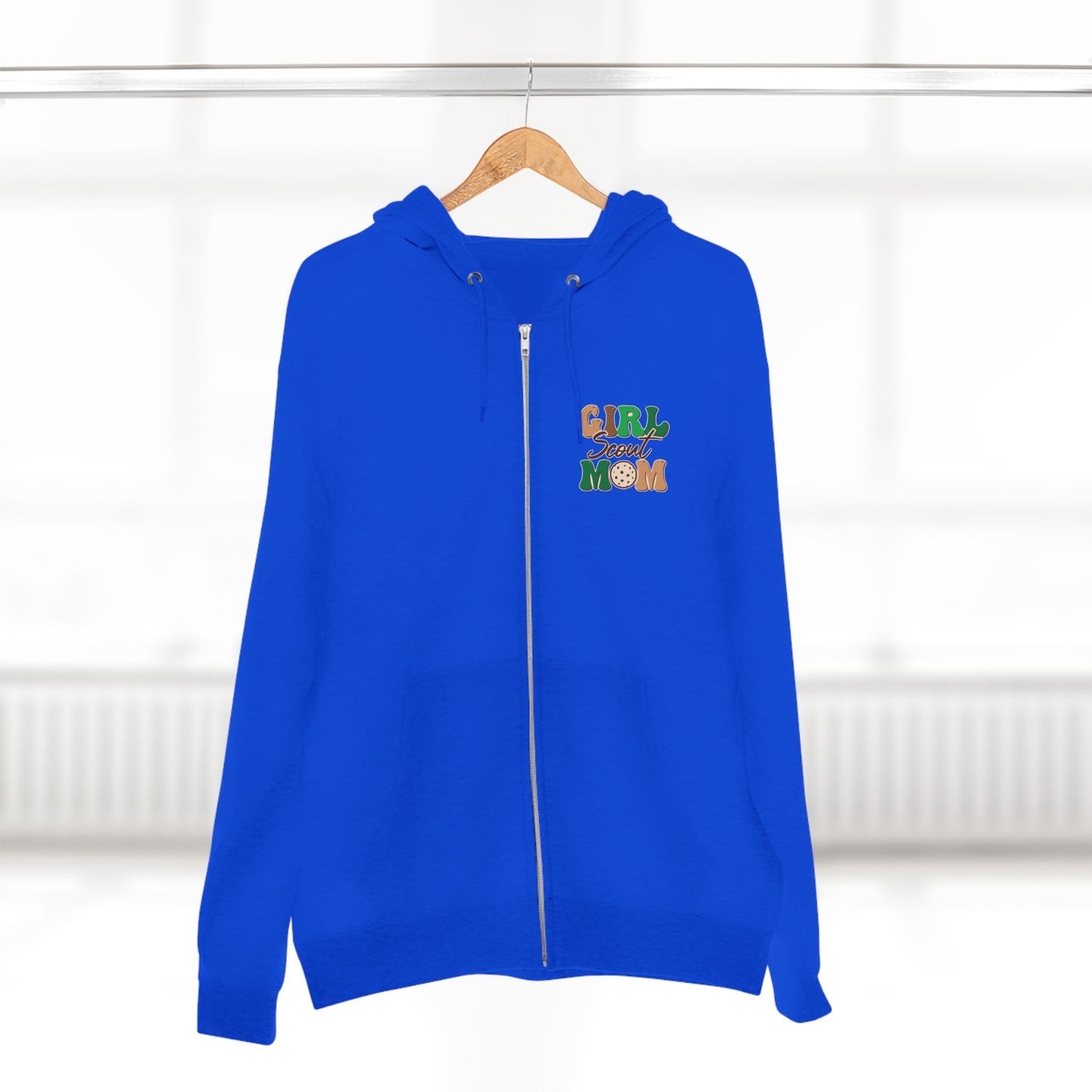 FRONT & BACK DESIGN ! Girl Scout Mom - Cookie Dealer Security - Adult Unisex Zip Hoodie