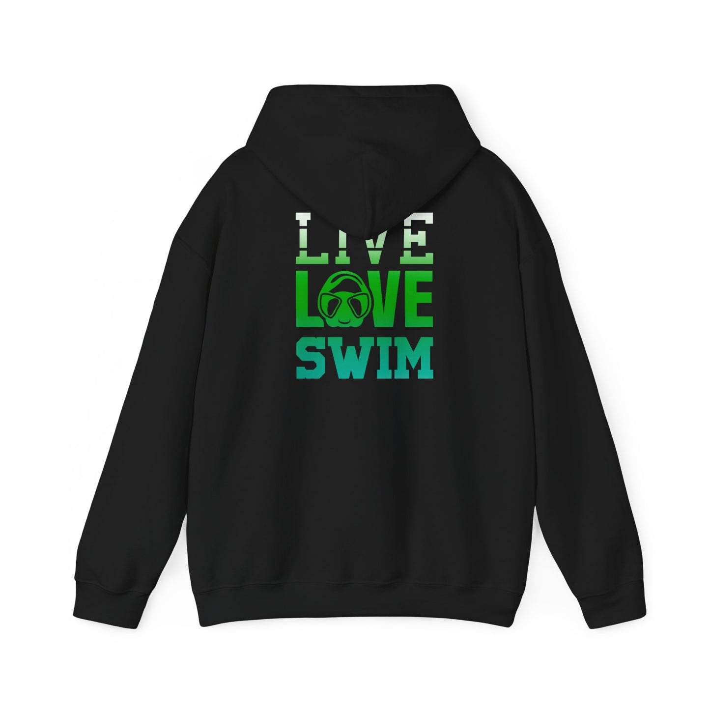 Adult Hoodie - Live, Love, Swim