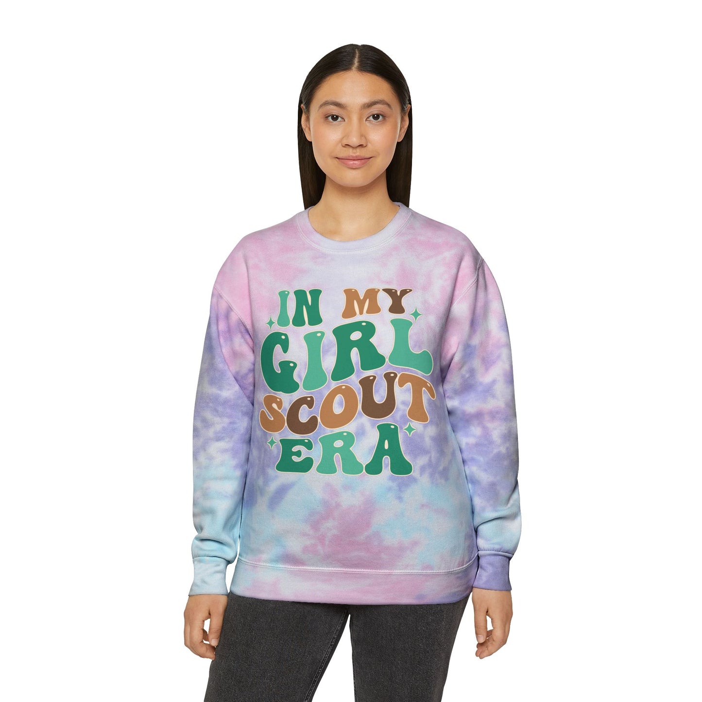 Girl Scout Era - Adult Unisex Tie-Dye Sweatshirt