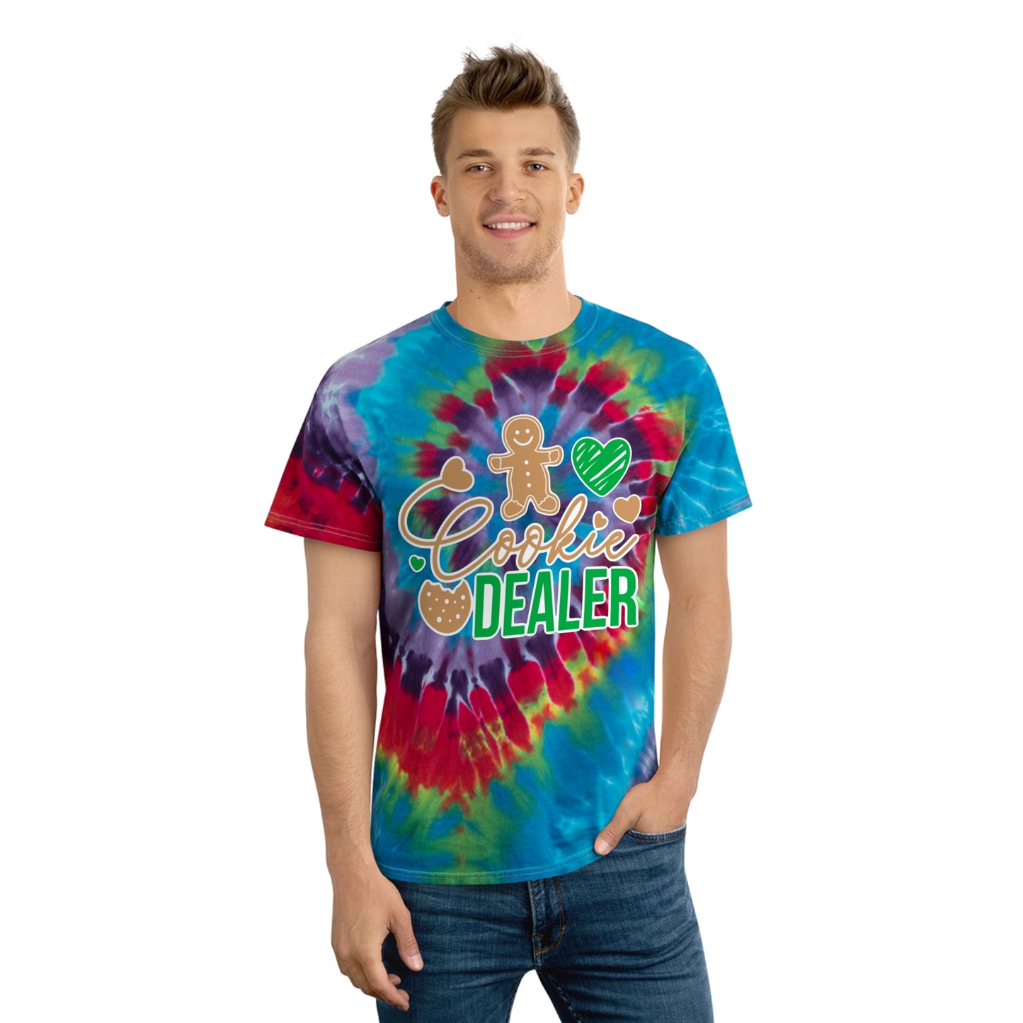 Cookie Dealer  - Adult Tie-Dye Tee, Spiral