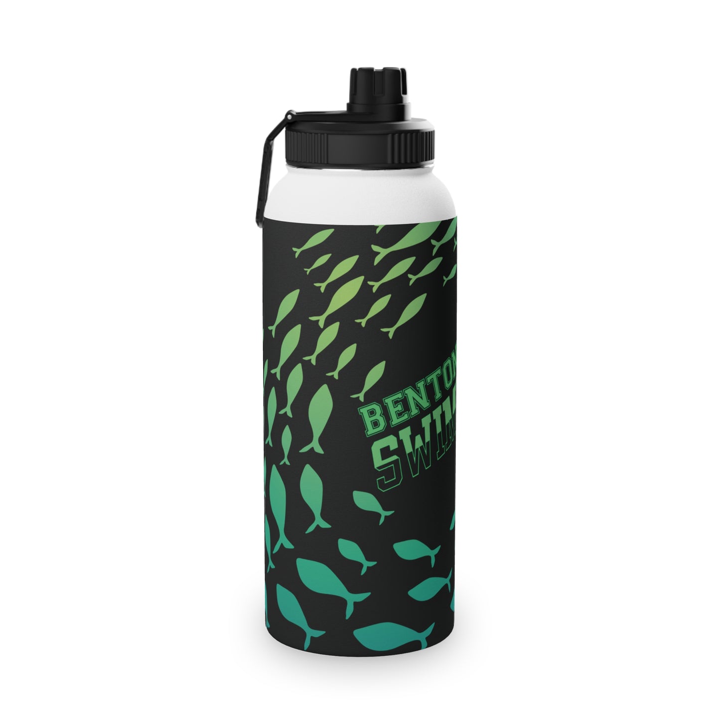 Benton Eels Stainless Steel Water Bottle, Sports Lid - FISH