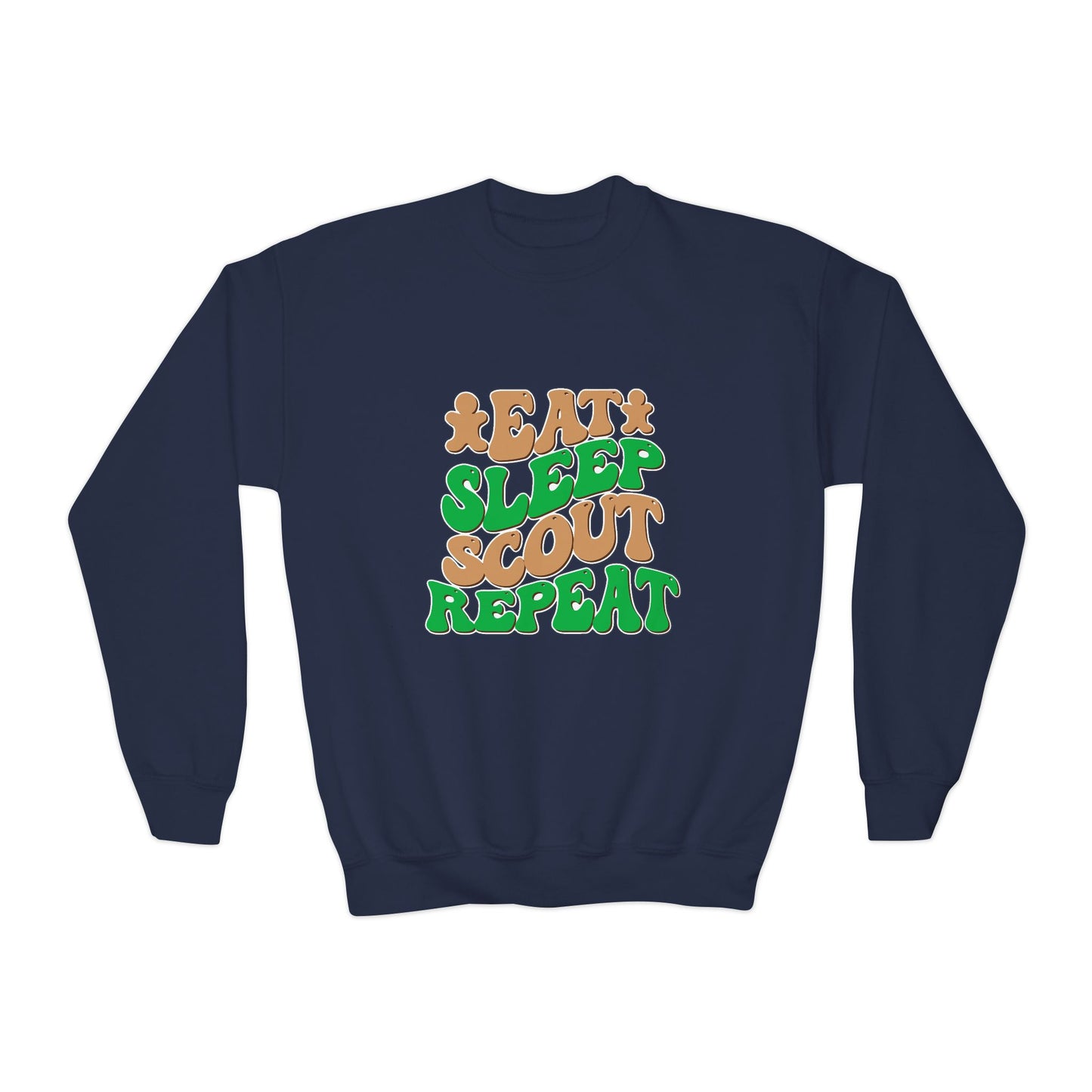 Eat, Sleep, Scout, Repeat - Youth Crewneck Sweatshirt