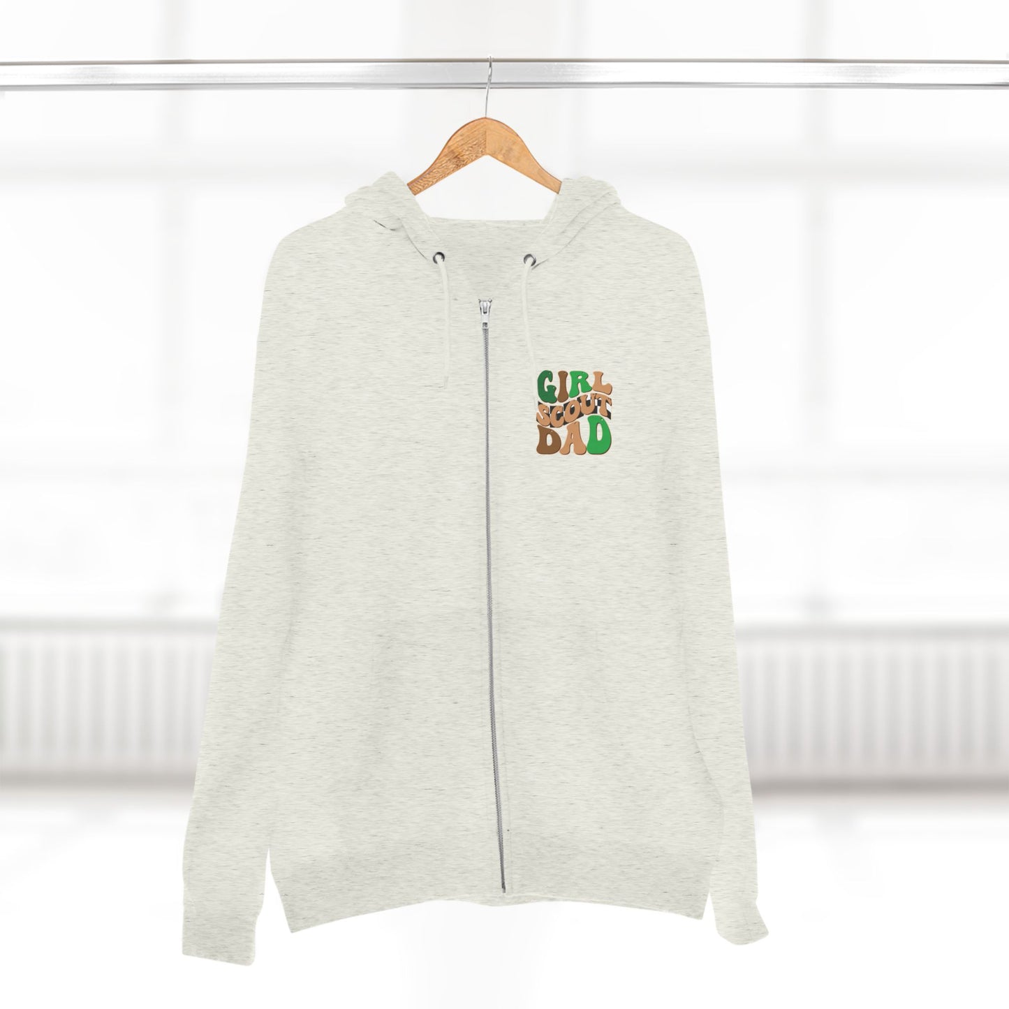 FRONT & BACK DESIGN ! Girl Scout Dad - Cookie Dealer Security - Adult Unisex Zip Hoodie