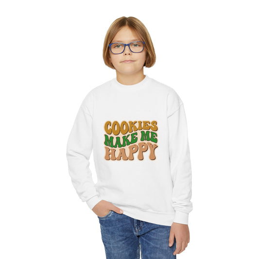 Cookies Make Me Happy #2 - Youth Crewneck Sweatshirt