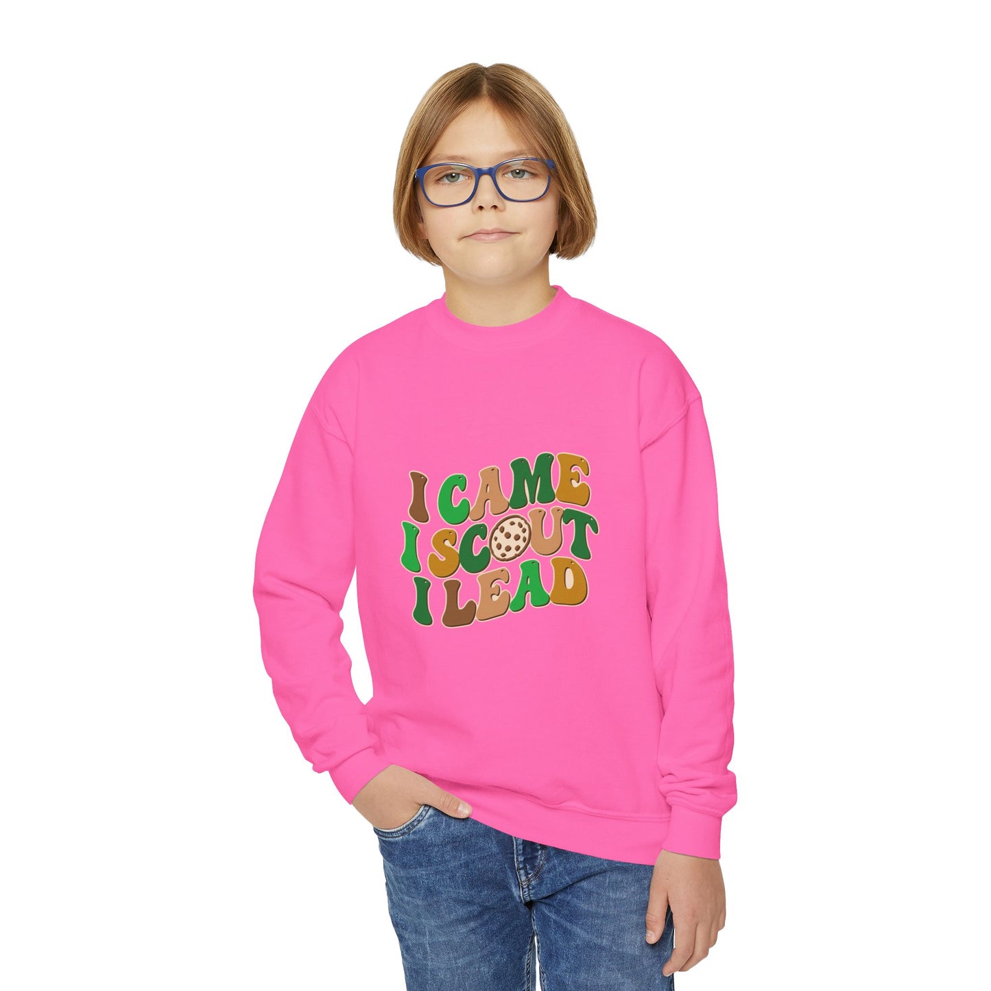 I Came, I Scout, I Lead - Youth Crewneck Sweatshirt