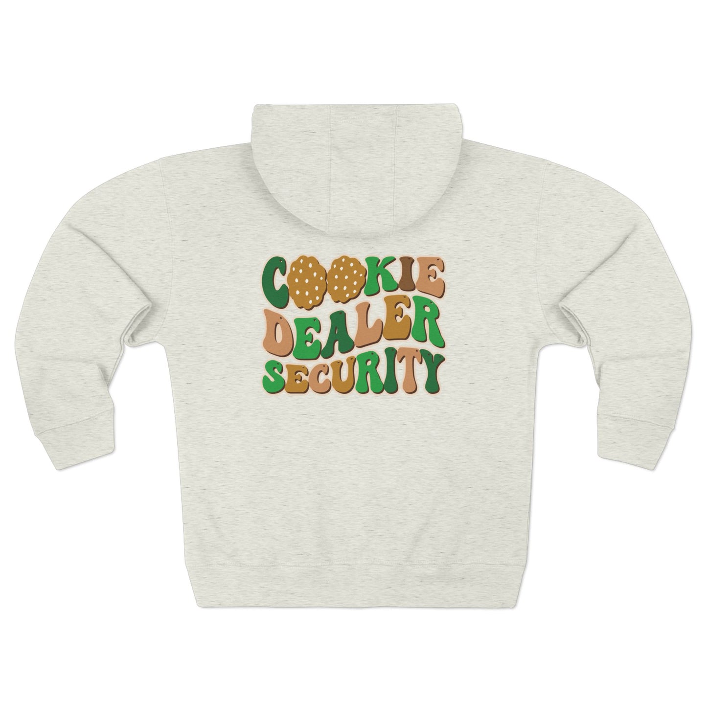 FRONT & BACK DESIGN ! Girl Scout Dad - Cookie Dealer Security - Adult Unisex Zip Hoodie