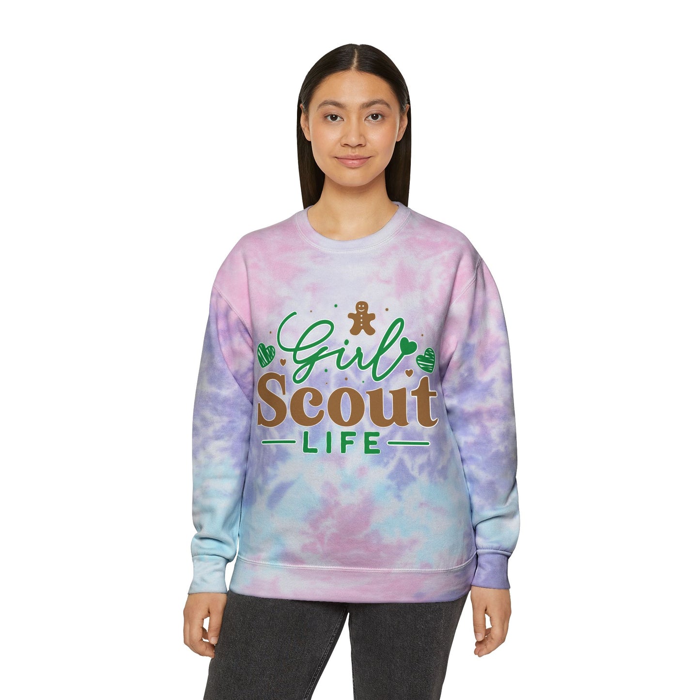 Girl Scout Life - Adult Unisex Tie-Dye Sweatshirt