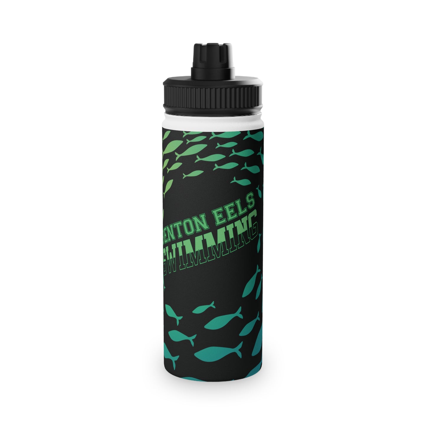 Benton Eels Stainless Steel Water Bottle, Sports Lid - FISH