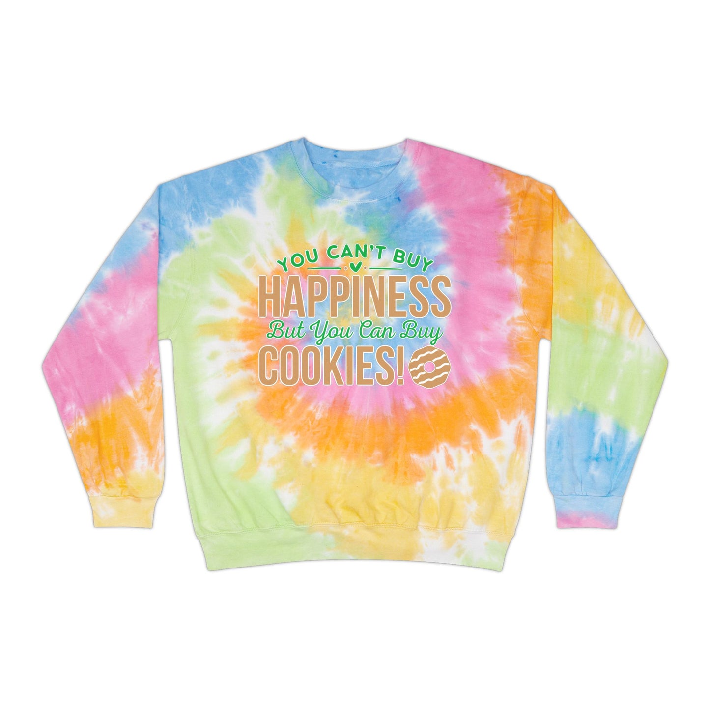 Happiness Cookies - Adult Unisex Tie-Dye Sweatshirt