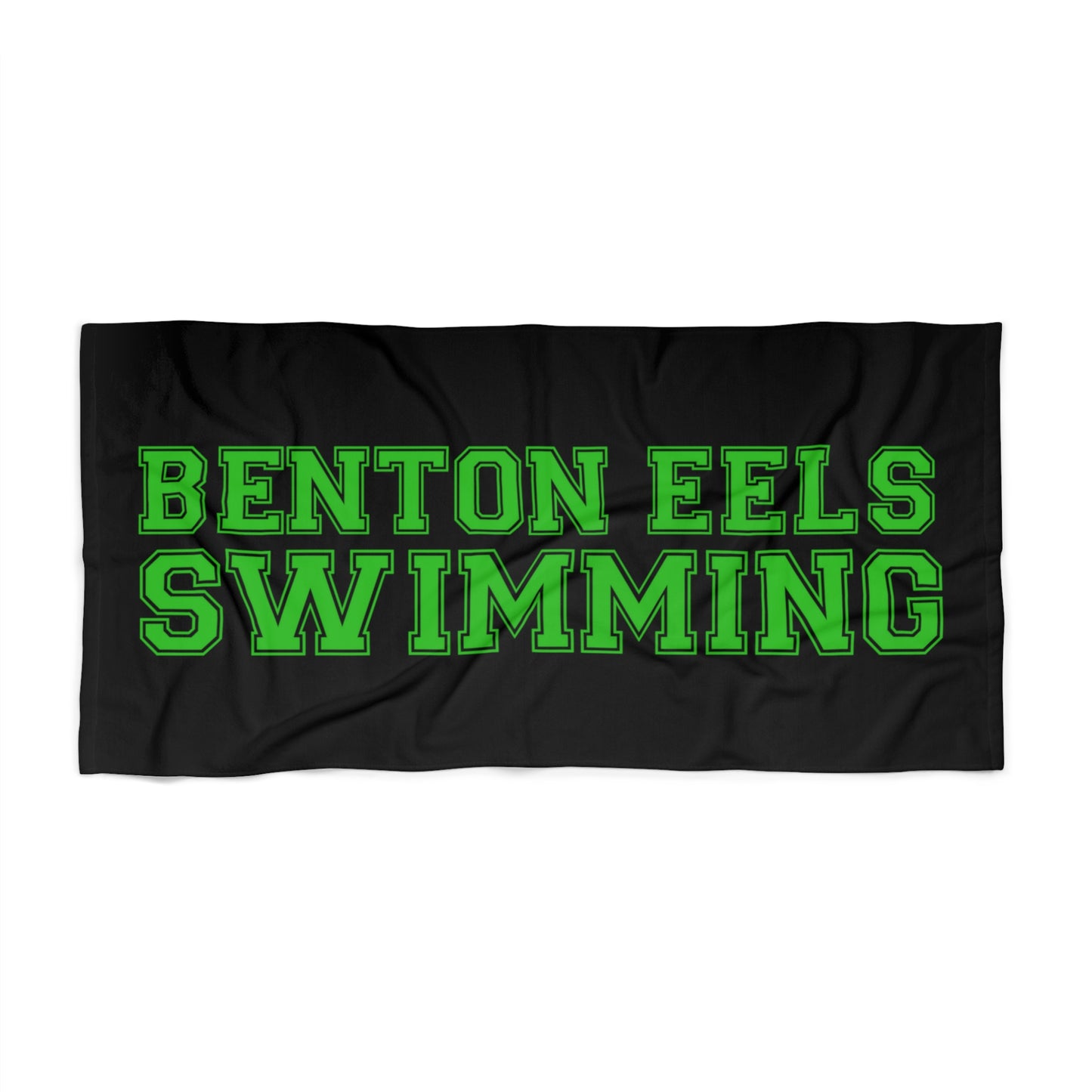 Benton Eels Beach Towel Varsity Logo 30" x 60"