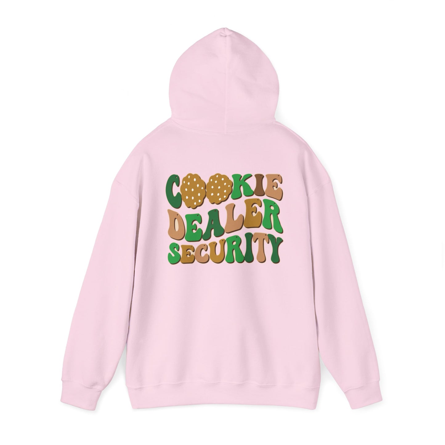 FRONT & BACK DESIGNS ! Girl Scout Mom - Cookie Dealer Security -  Hooded Sweatshirt