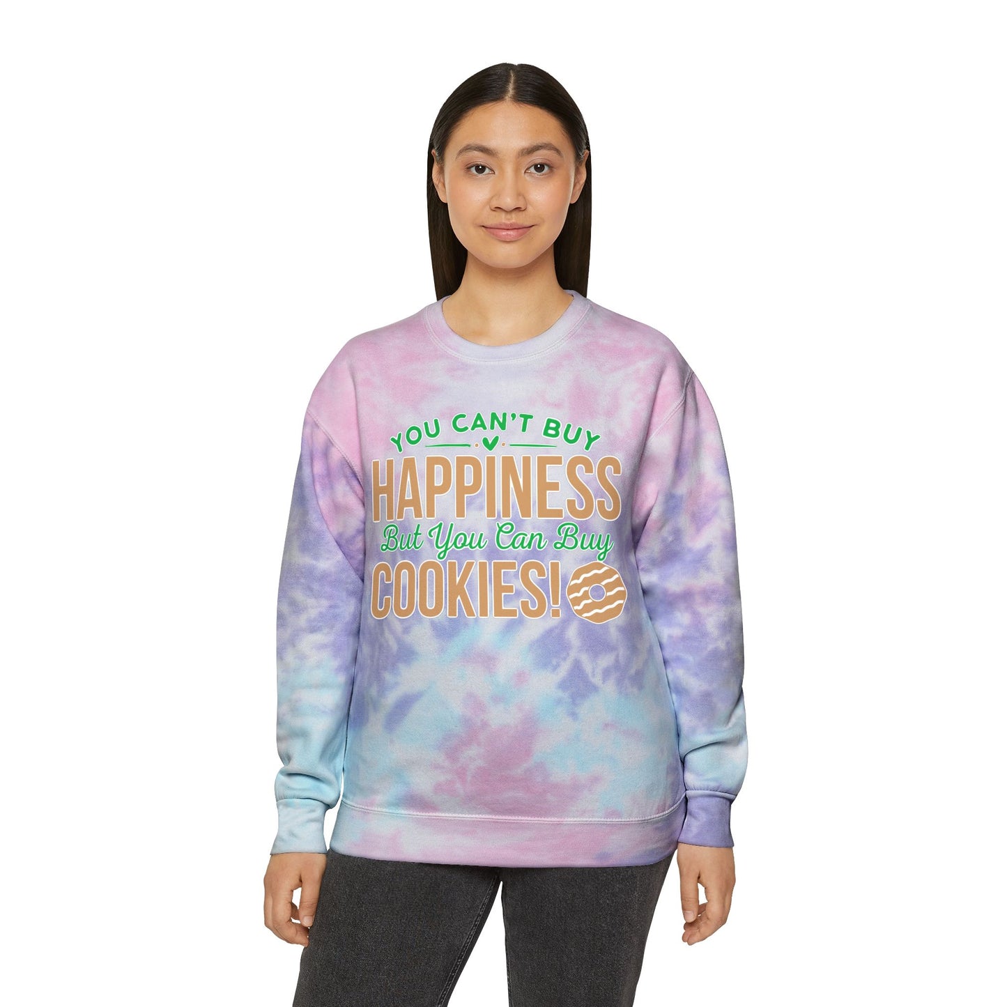 Happiness Cookies - Adult Unisex Tie-Dye Sweatshirt