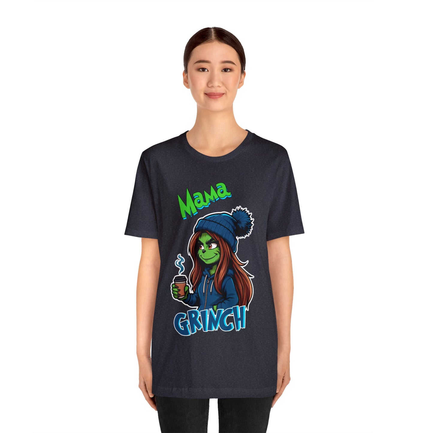 Adult - Mama Grinch Blue design T-Shirt