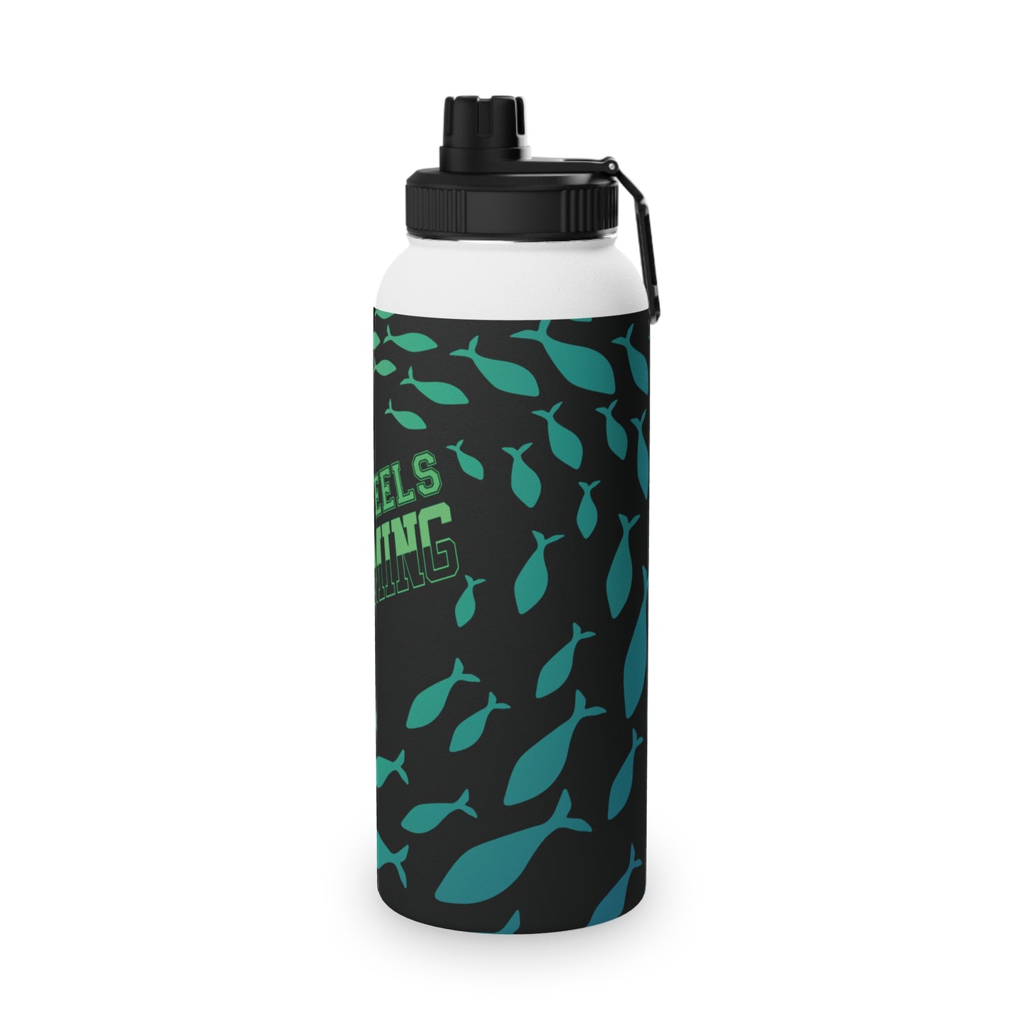 Benton Eels Stainless Steel Water Bottle, Sports Lid - FISH