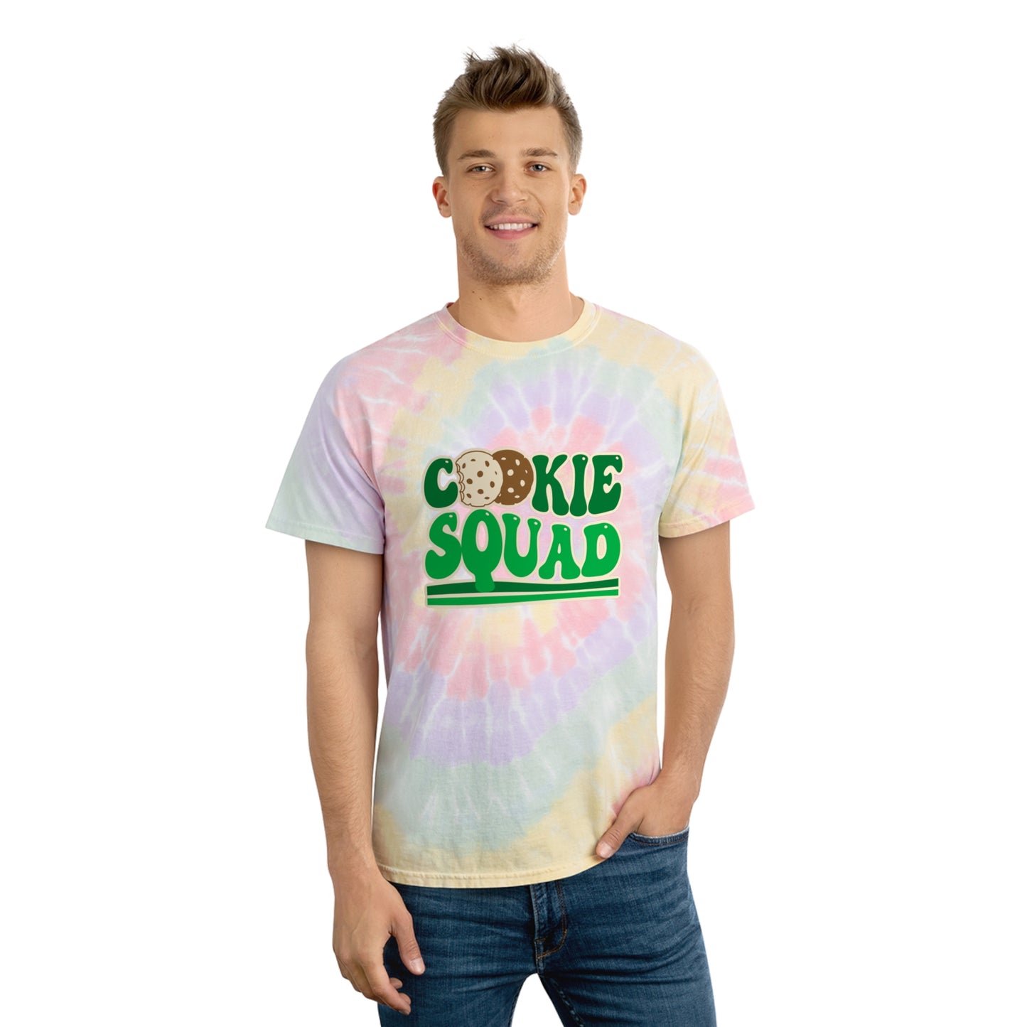 Cookie Squad- Adult Tie-Dye Tee, Spiral