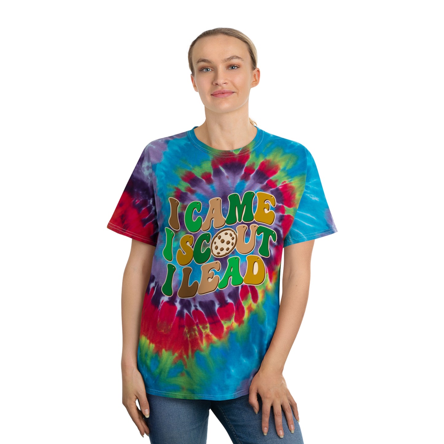 I Came, I Scout, I Lead - Adult Tie-Dye Tee, Spiral