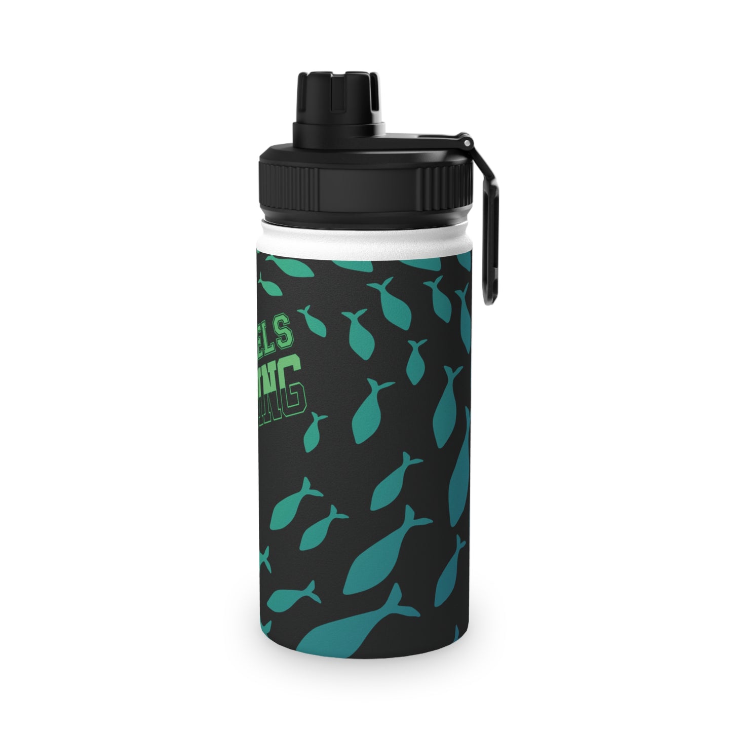 Benton Eels Stainless Steel Water Bottle, Sports Lid - FISH