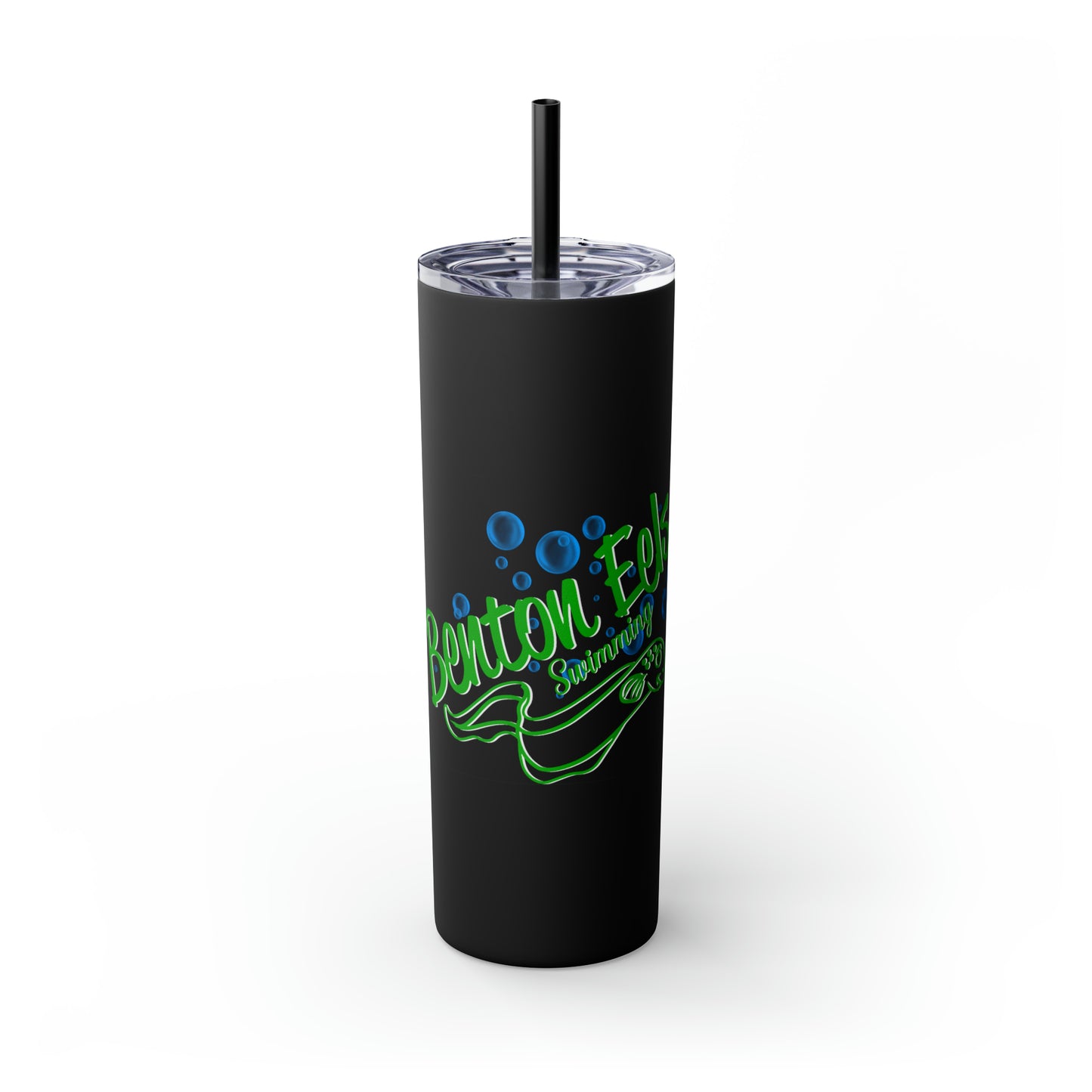 Benton Eels Skinny Tumbler with Straw, 20oz