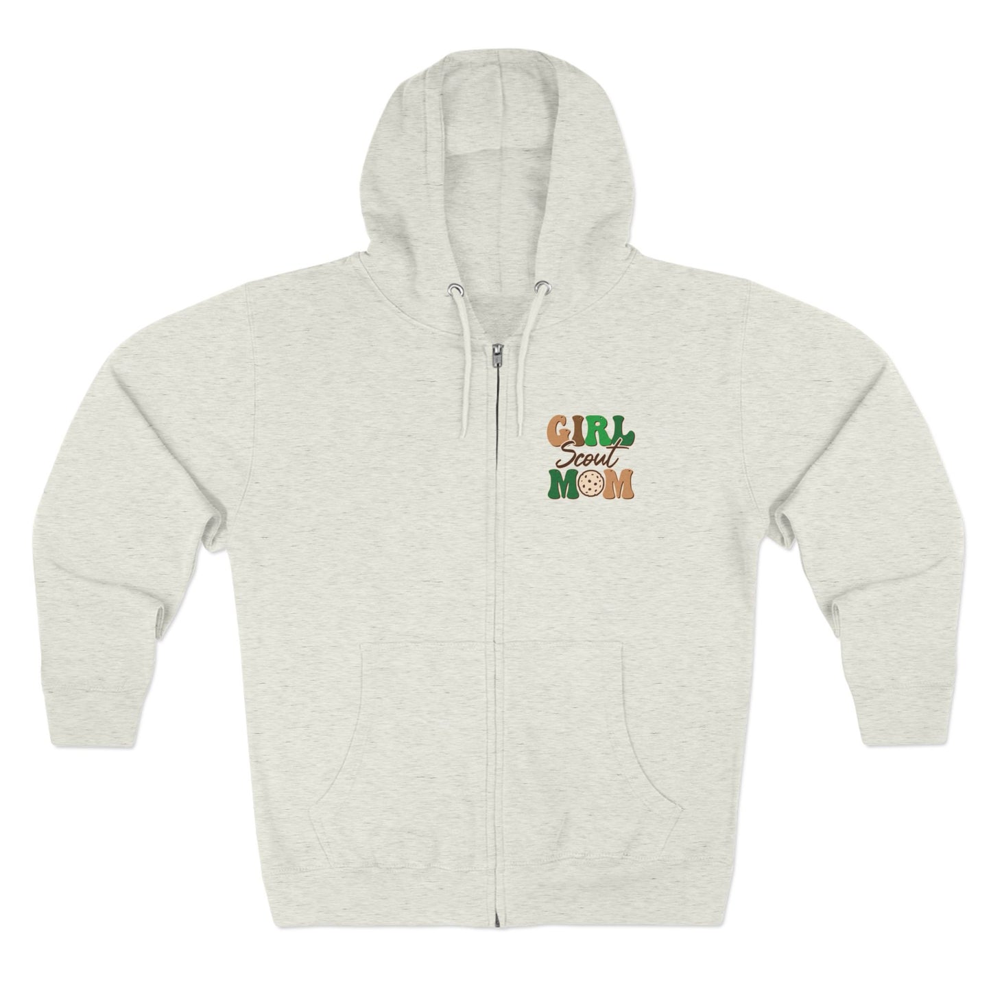 FRONT & BACK DESIGN ! Girl Scout Mom - Cookie Dealer Security - Adult Unisex Zip Hoodie