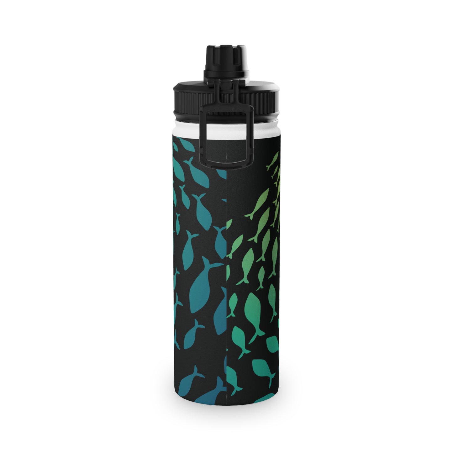 Benton Eels Stainless Steel Water Bottle, Sports Lid - FISH