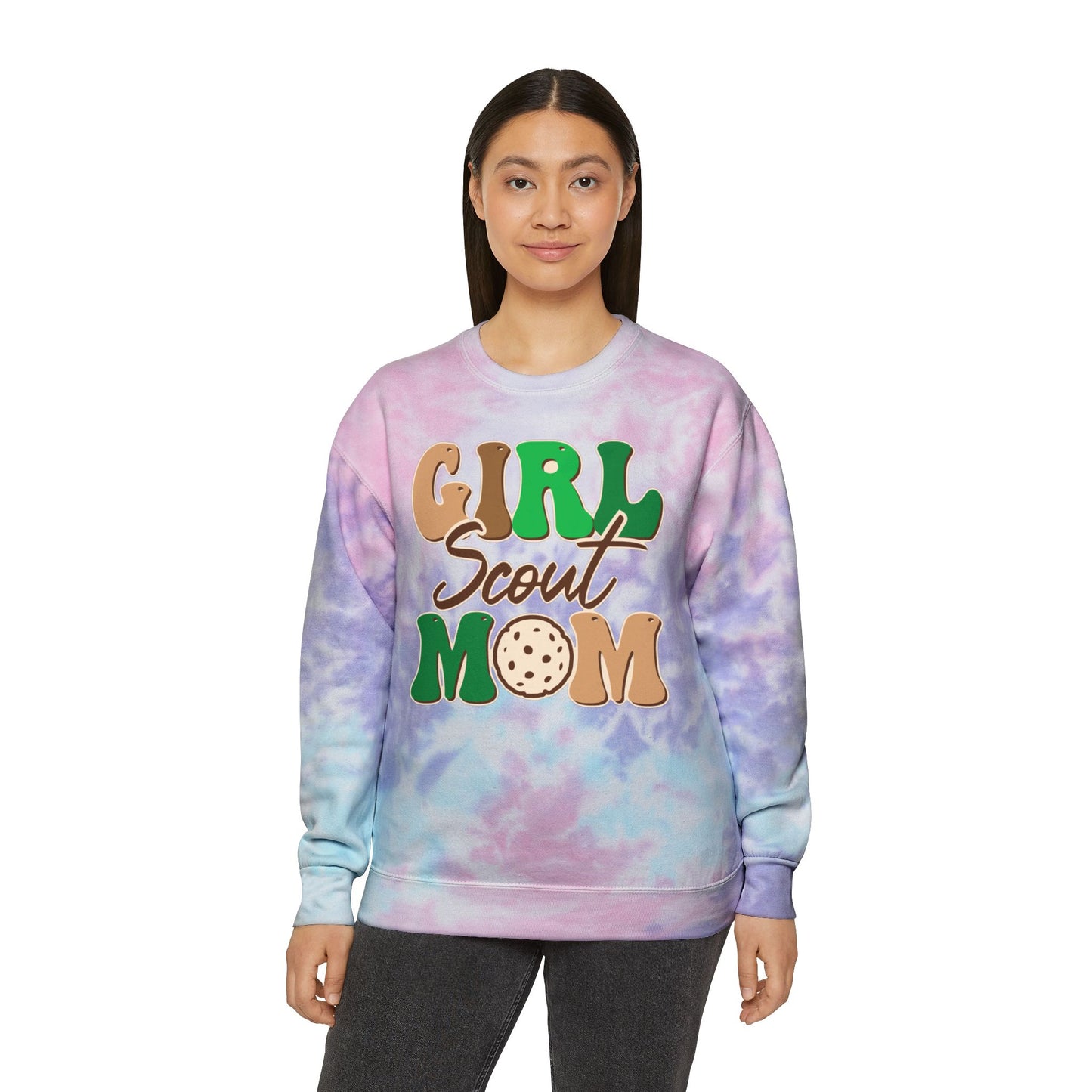 Girl Scout Mom - Adult Unisex Tie-Dye Sweatshirt