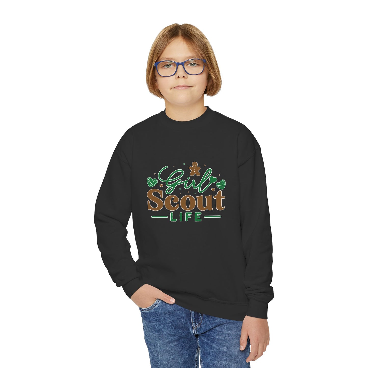 Girl Scout Life  - Youth Crewneck Sweatshirt