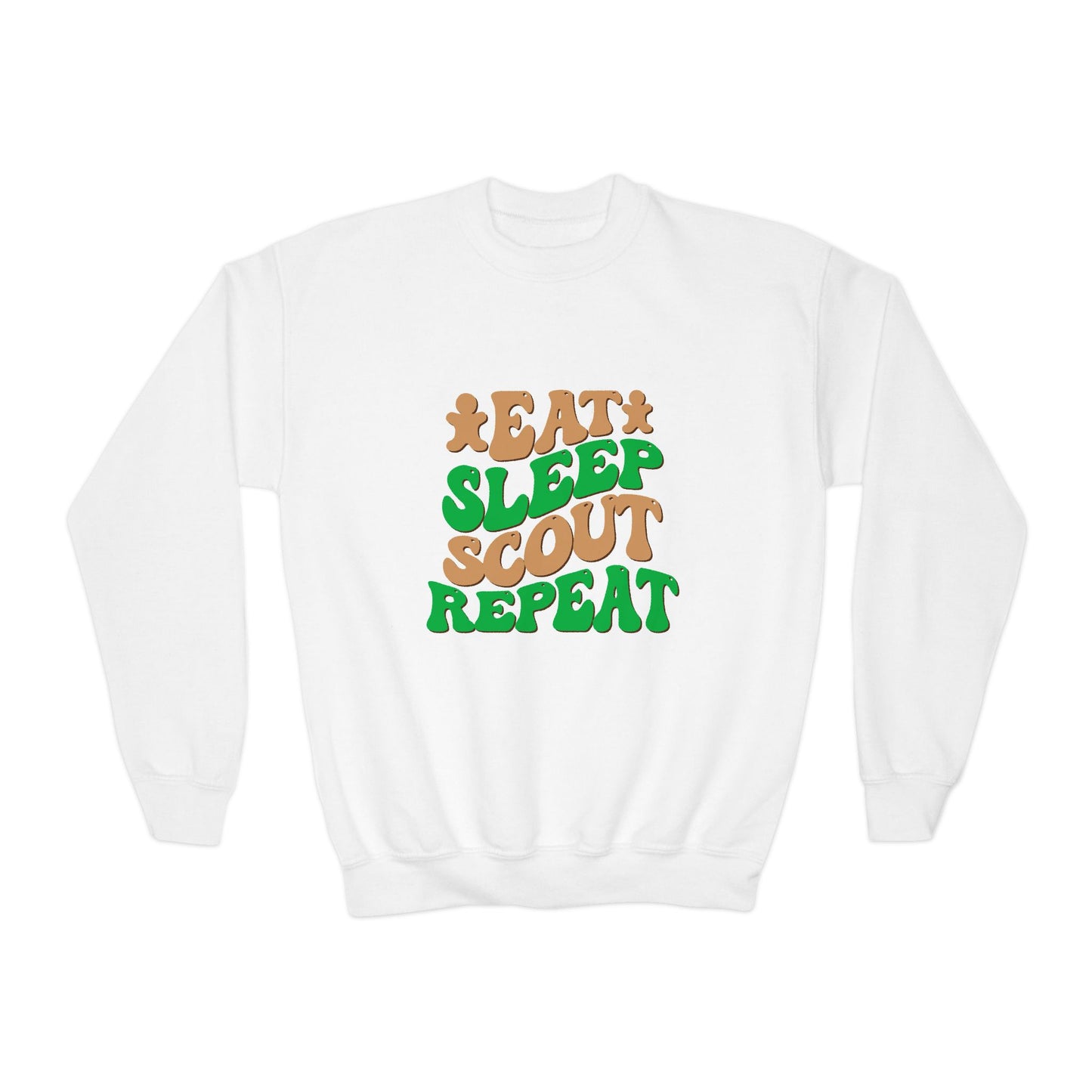 Eat, Sleep, Scout, Repeat - Youth Crewneck Sweatshirt