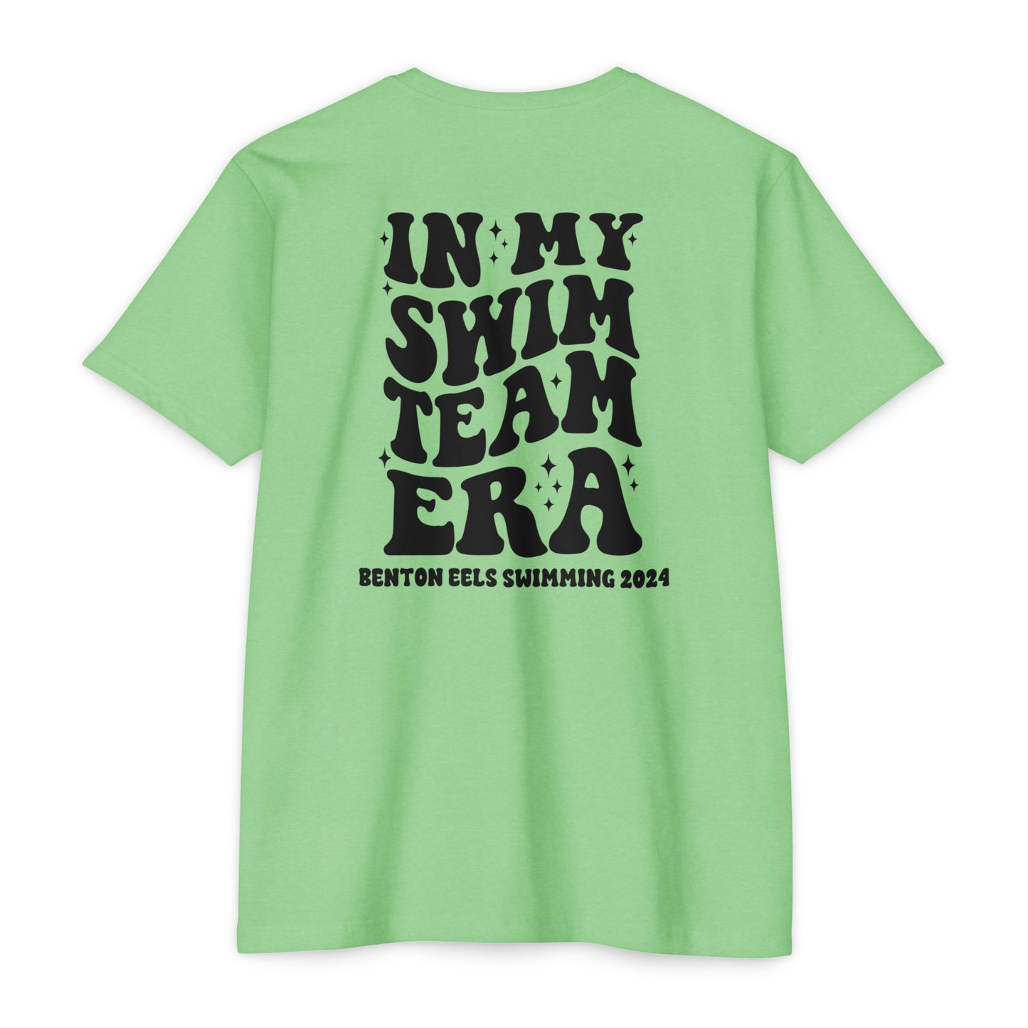 Adult T-Shirt Benton Eels Swim Team Era - Green TShirt