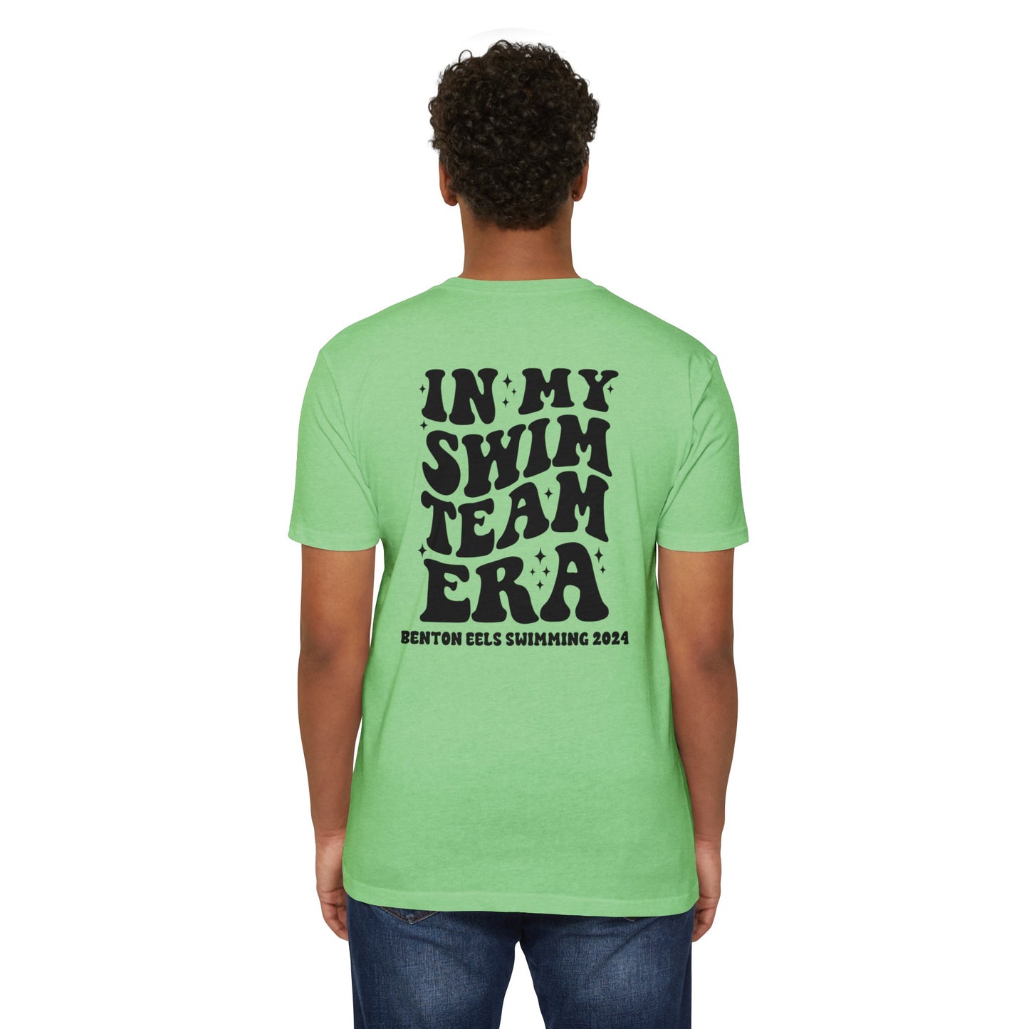 Adult T-Shirt Benton Eels Swim Team Era - Green TShirt