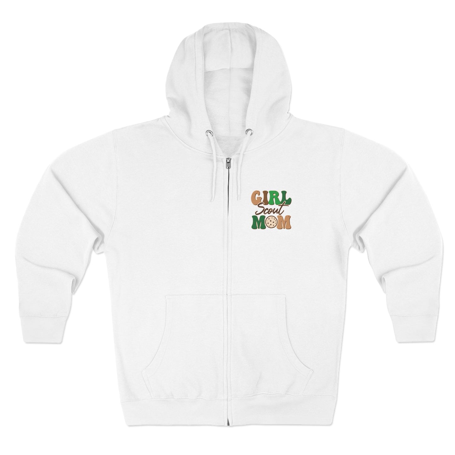 FRONT & BACK DESIGN ! Girl Scout Mom - Cookie Dealer Security - Adult Unisex Zip Hoodie