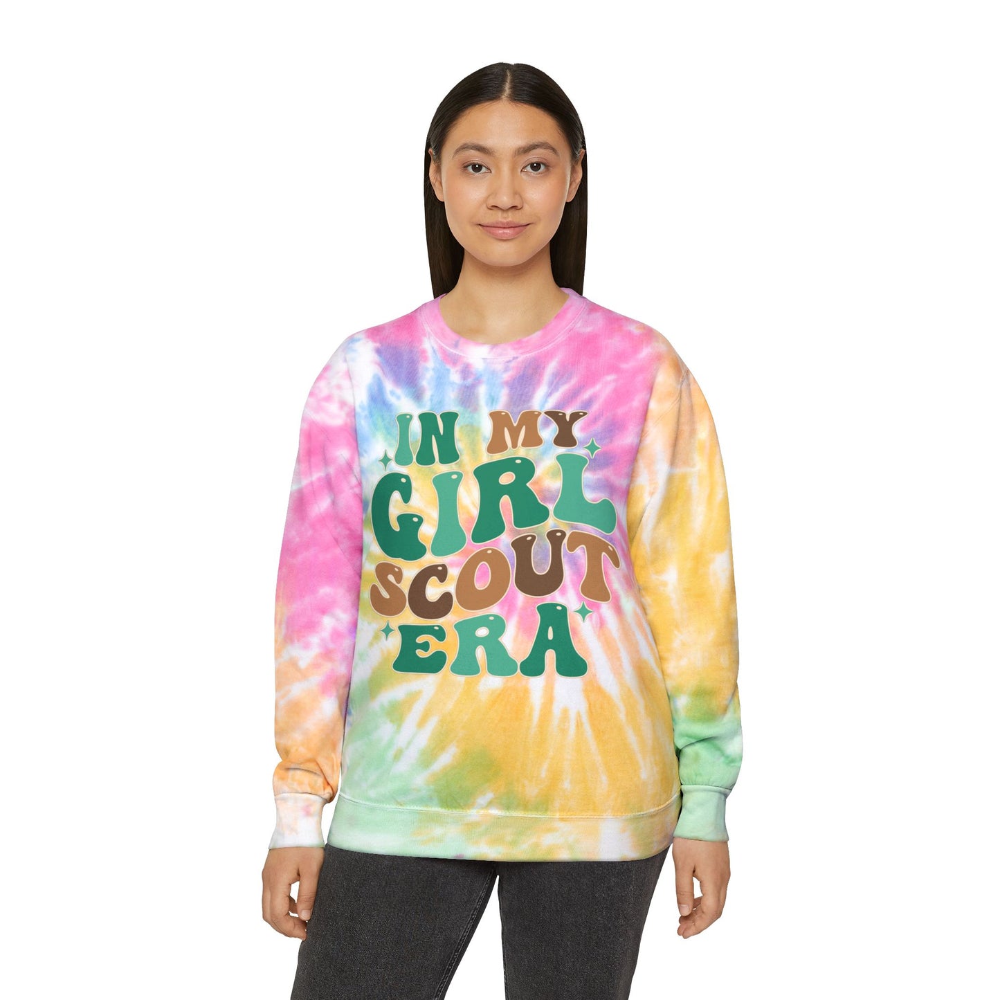 Girl Scout Era - Adult Unisex Tie-Dye Sweatshirt