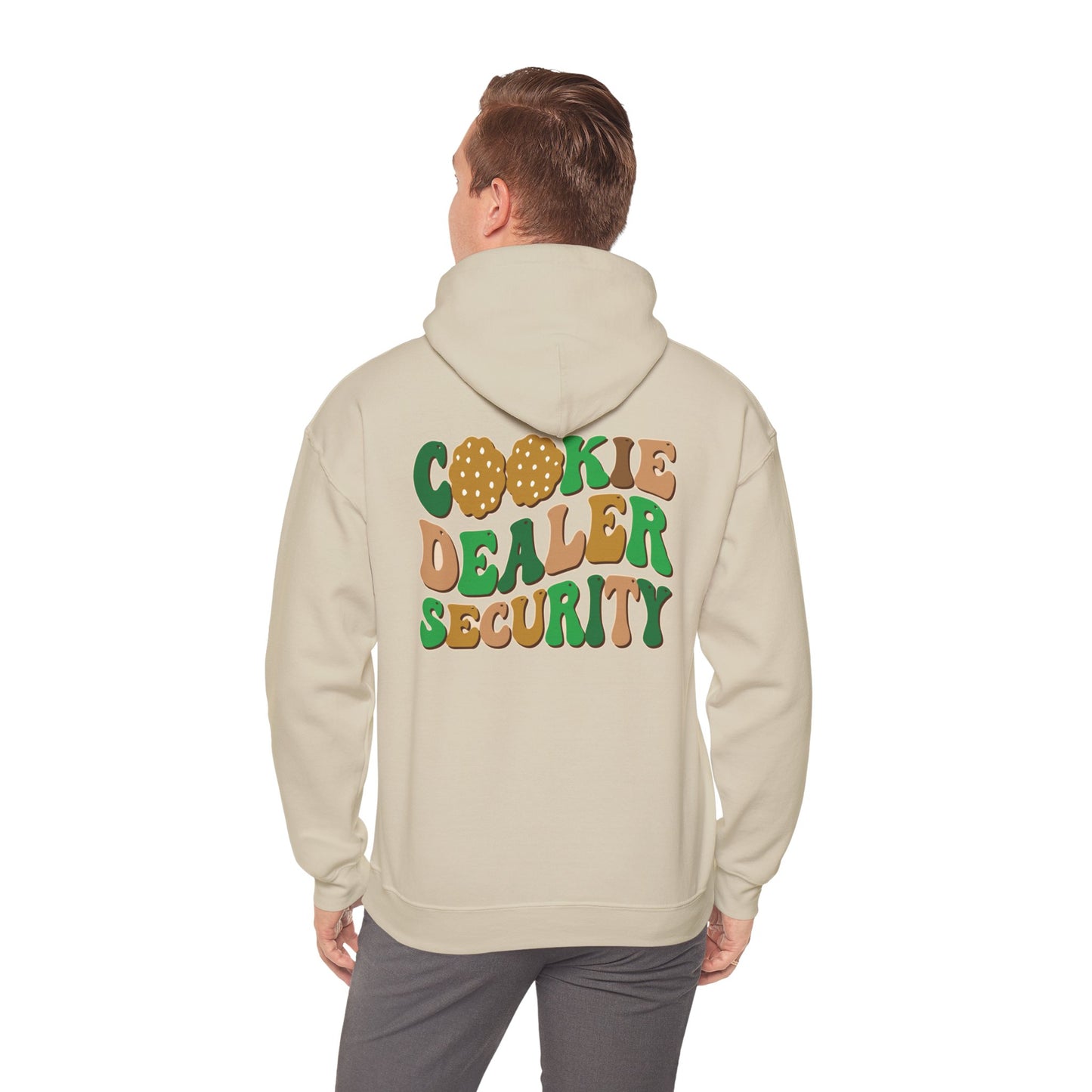 FRONT & BACK DESIGNS ! Girl Scout Mom - Cookie Dealer Security -  Hooded Sweatshirt