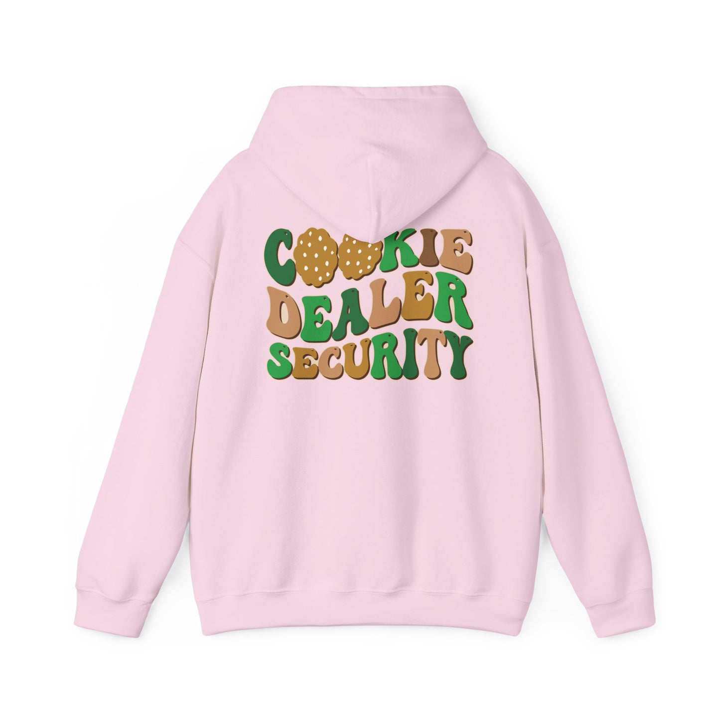 FRONT & BACK DESIGNS ! Girl Scout Mom - Cookie Dealer Security -  Hooded Sweatshirt