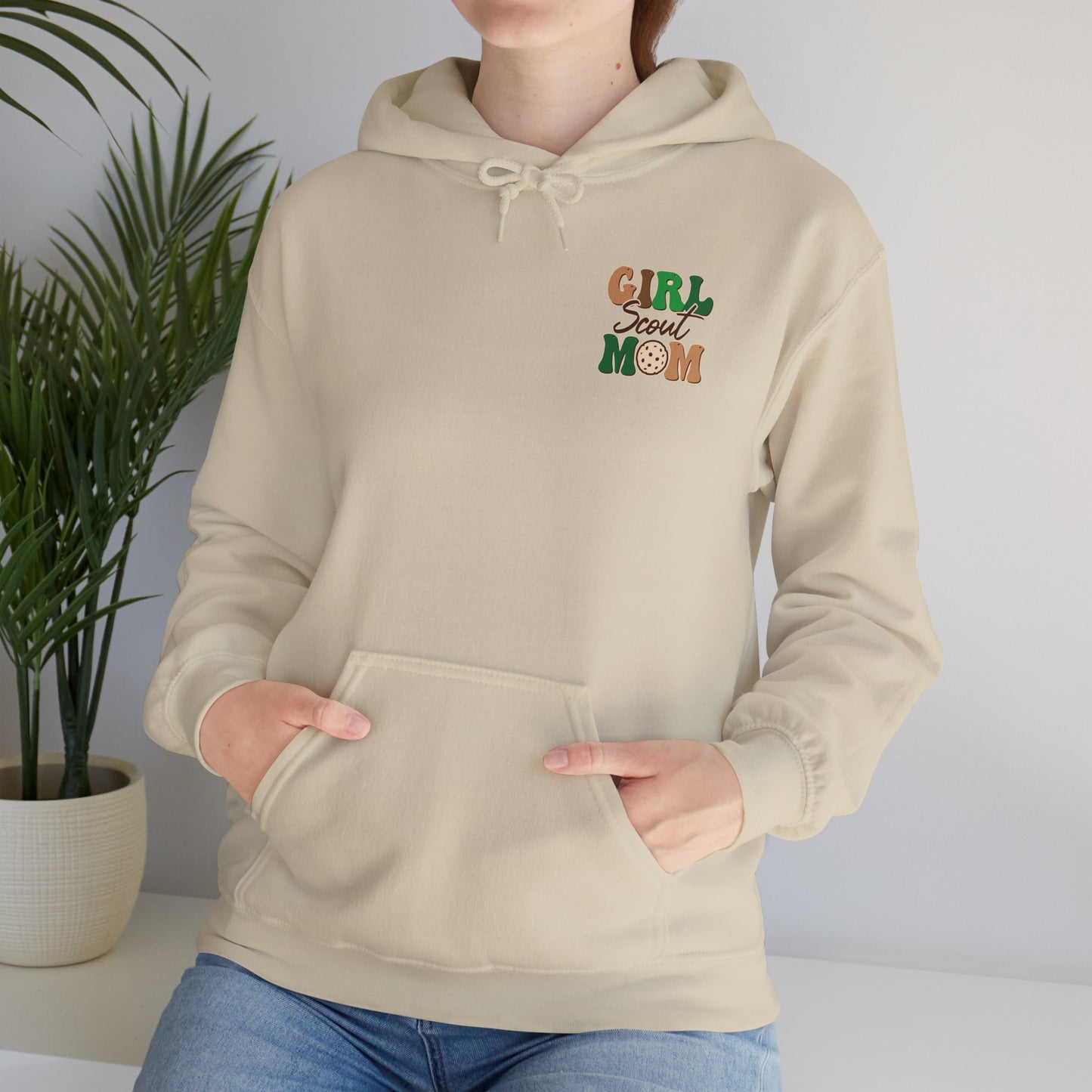 FRONT & BACK DESIGNS ! Girl Scout Mom - Cookie Dealer Security -  Hooded Sweatshirt