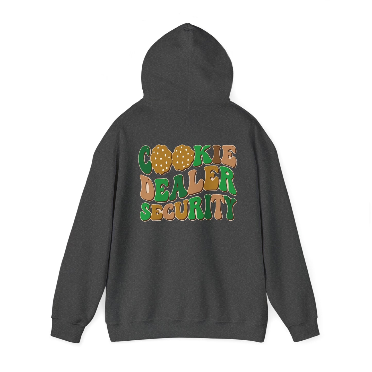 FRONT & BACK DESIGNS ! Girl Scout Mom - Cookie Dealer Security -  Hooded Sweatshirt