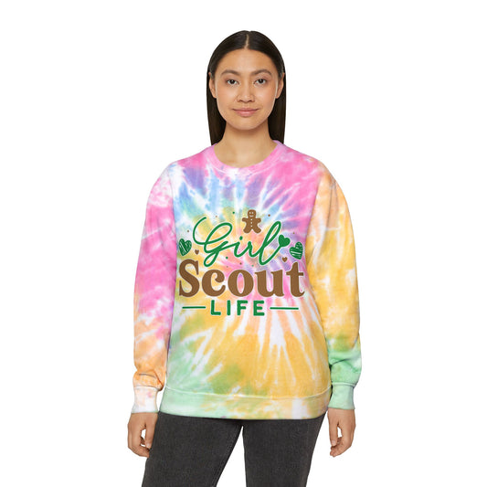 Girl Scout Life - Adult Unisex Tie-Dye Sweatshirt