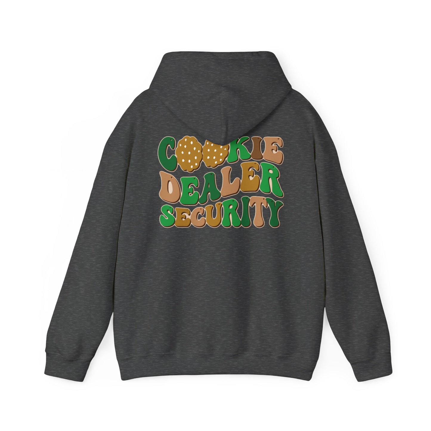 FRONT & BACK DESIGNS ! Girl Scout Mom - Cookie Dealer Security -  Hooded Sweatshirt